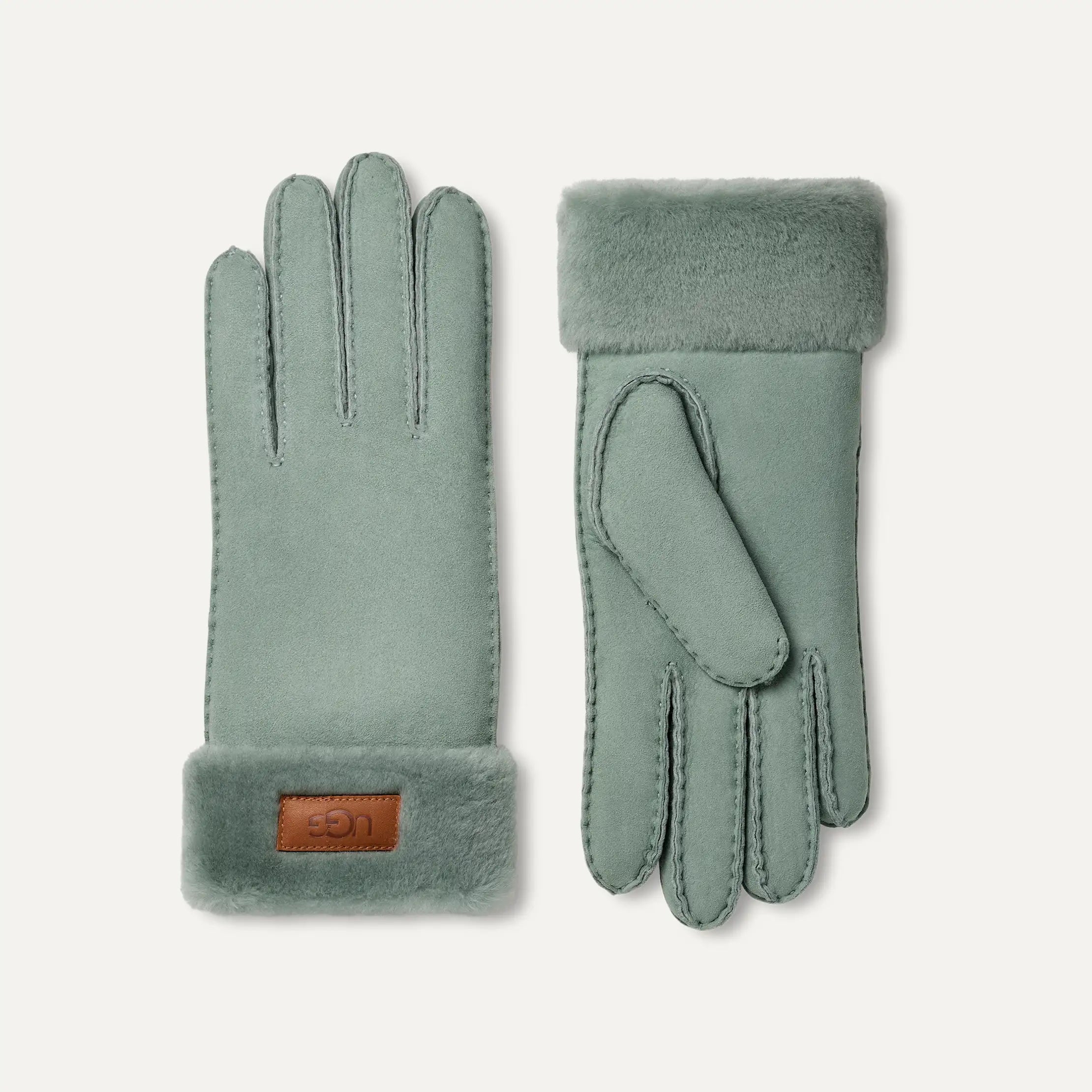 Ugg Turn Cuff Glove Grey Mist