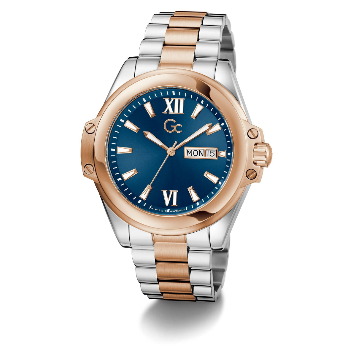 Gc Bolt Blue Round Quartz Men Watch Z60001G7