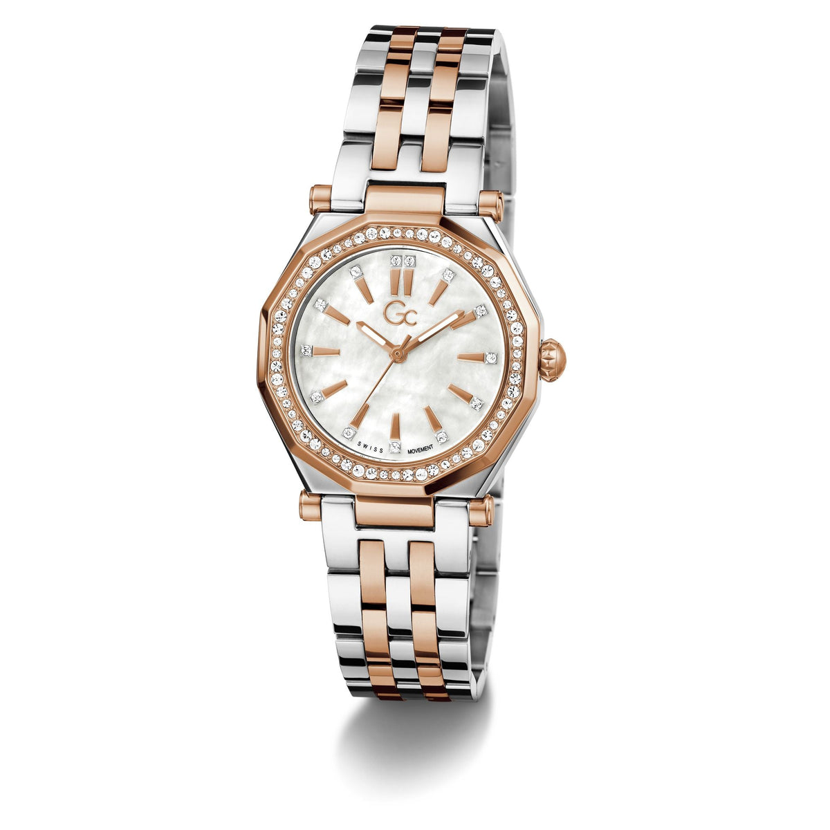 Gc Gleam White Round Quartz Women Watch Z55001L7
