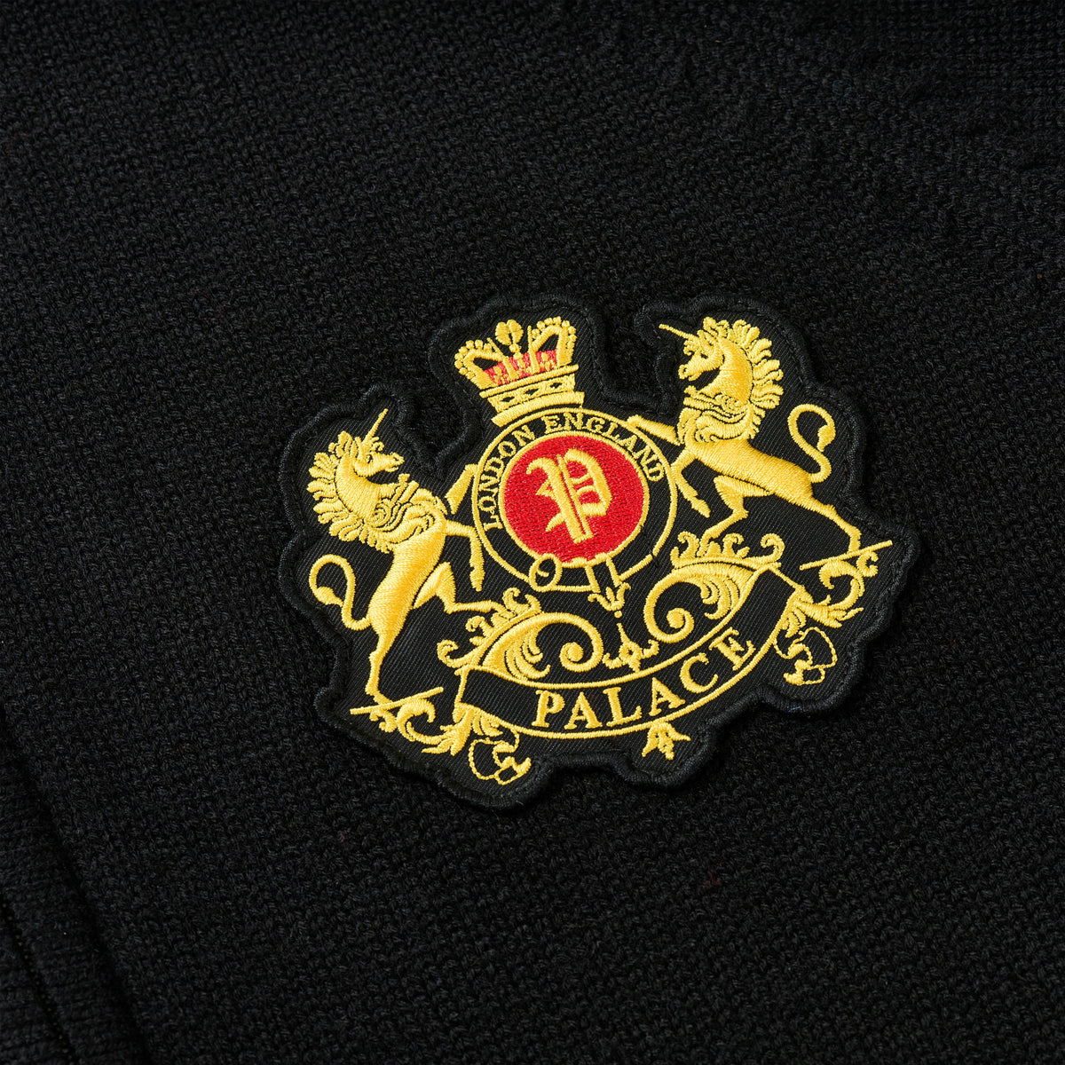 Palace Skateboards Established ZIP Funnel KNIT Black