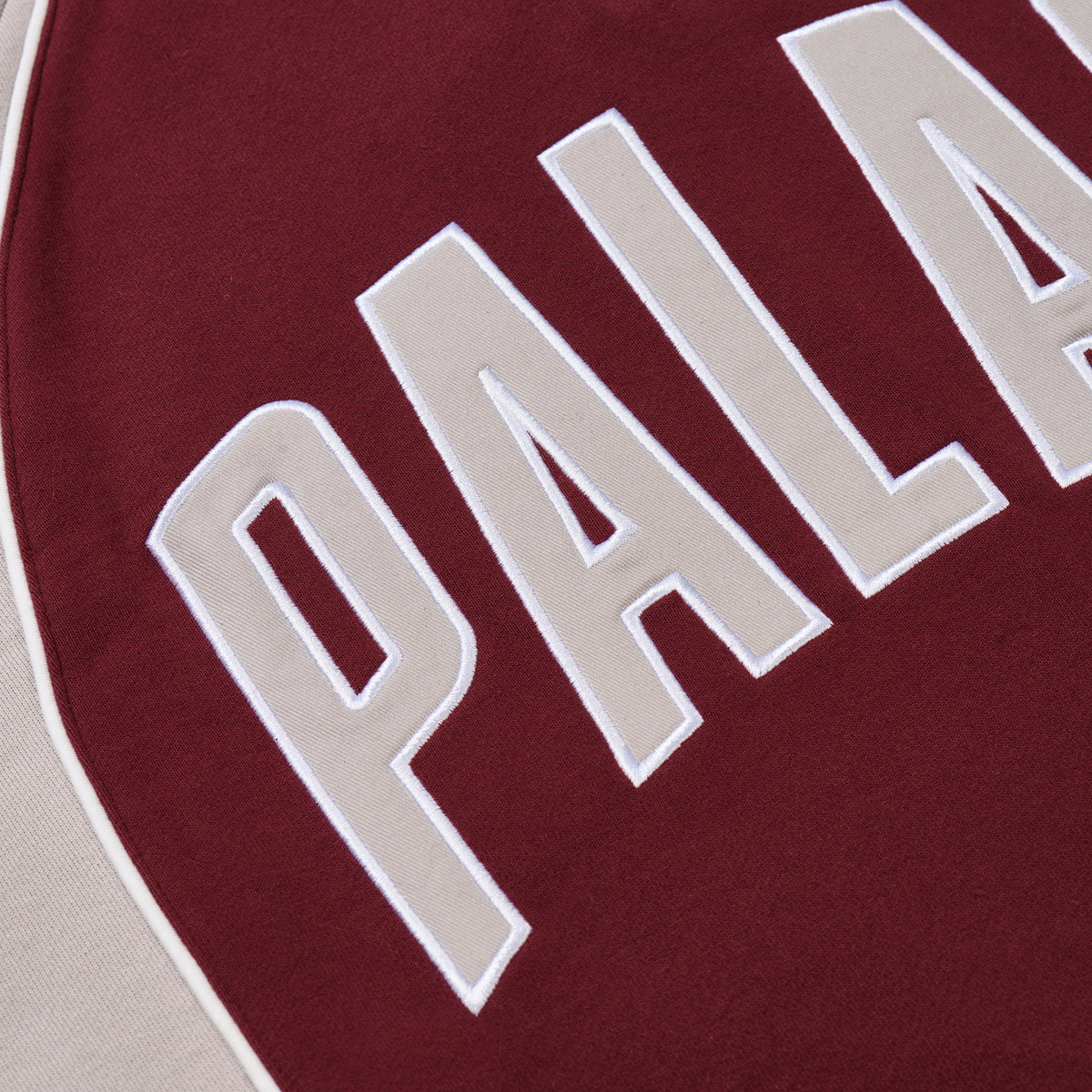 Palace Skateboards Courtside 1 / 4 ZIP Tawny PORT / Concrete GREY