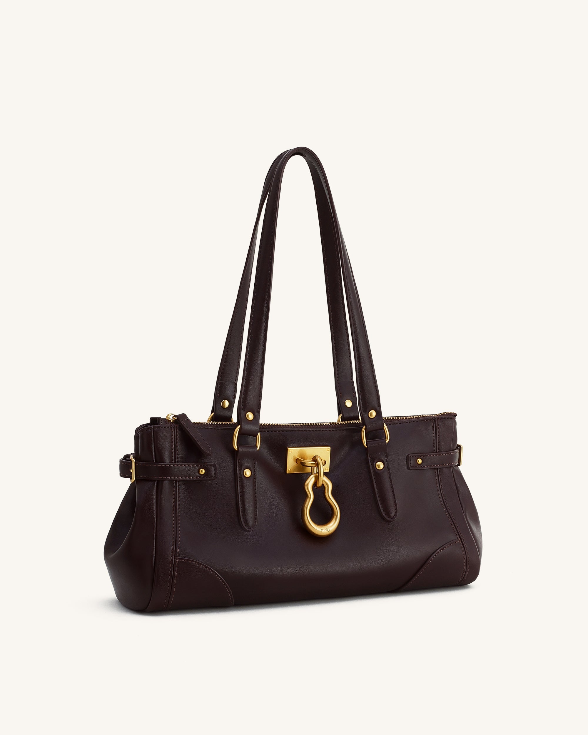 Jw Pei Yvette Elongated Tote Bag Dark Brown
