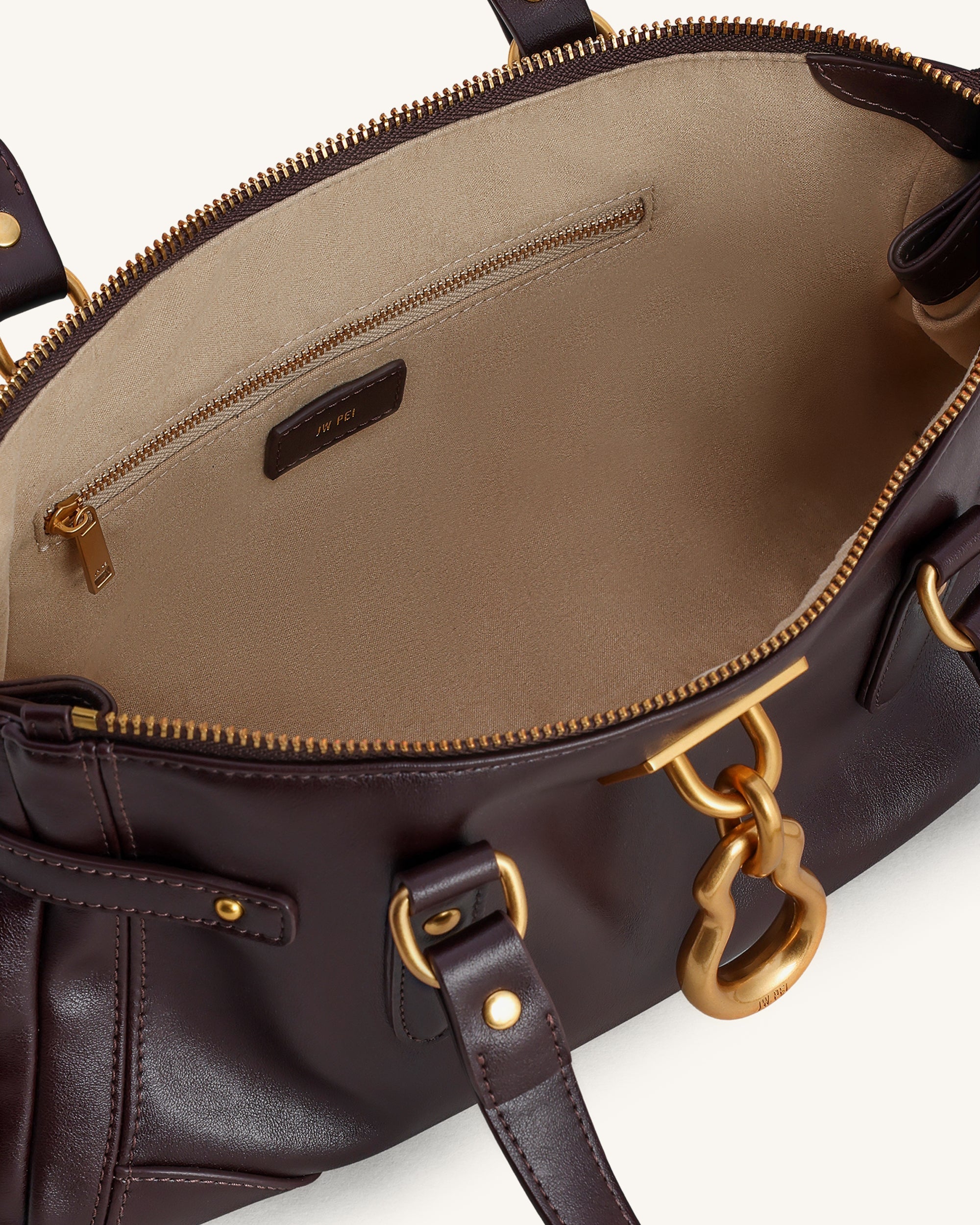 Jw Pei Yvette Elongated Tote Bag Dark Brown