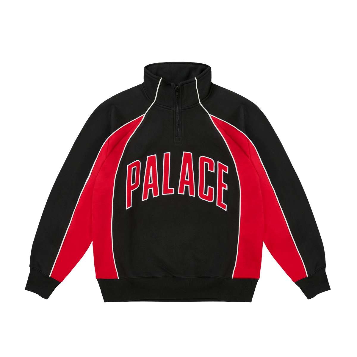 Palace Skateboards Courtside 1 / 4 ZIP Tawny PORT / Concrete GREY