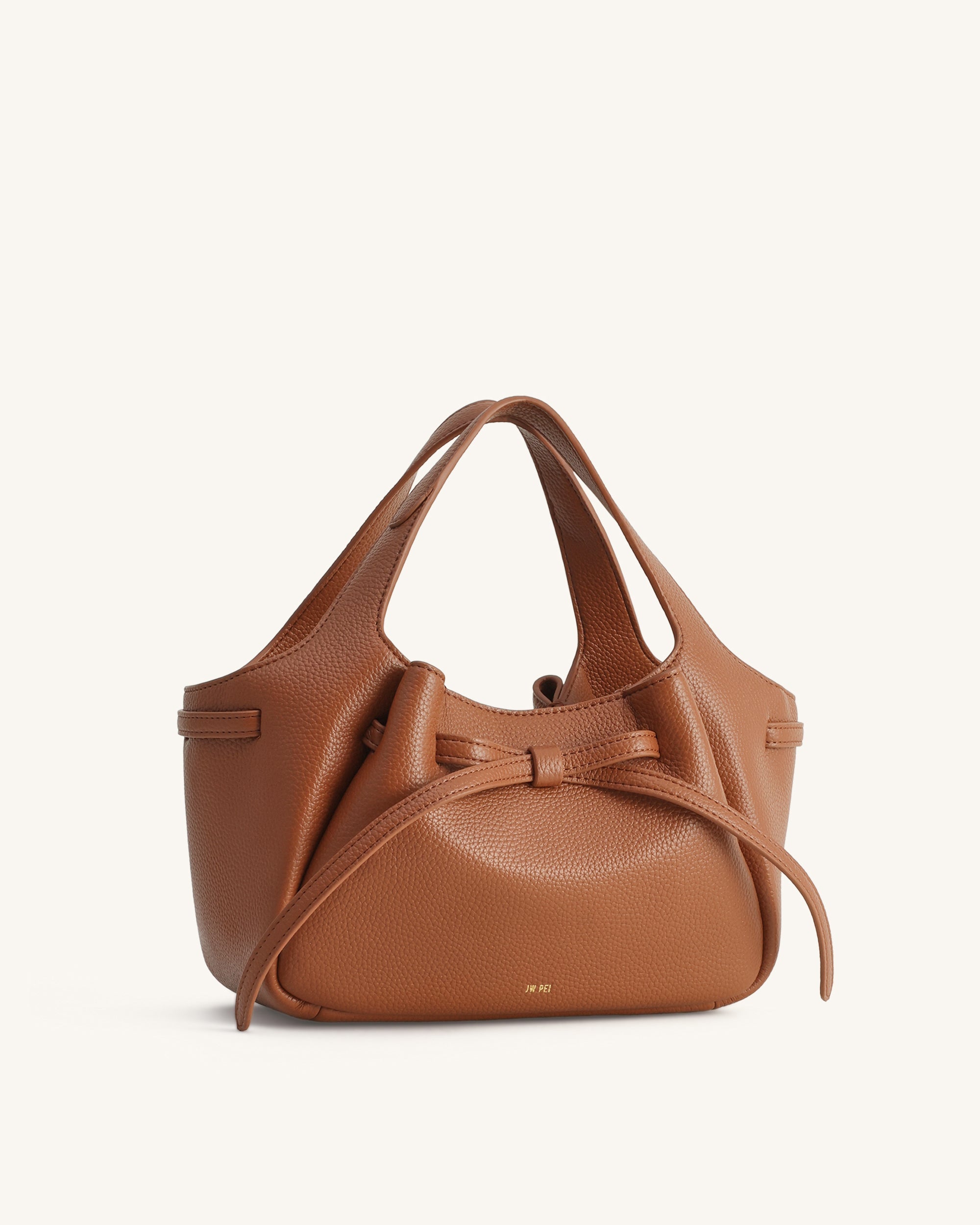 Jw Pei Mabel Soft Bow Tote Bag Caramel Brown