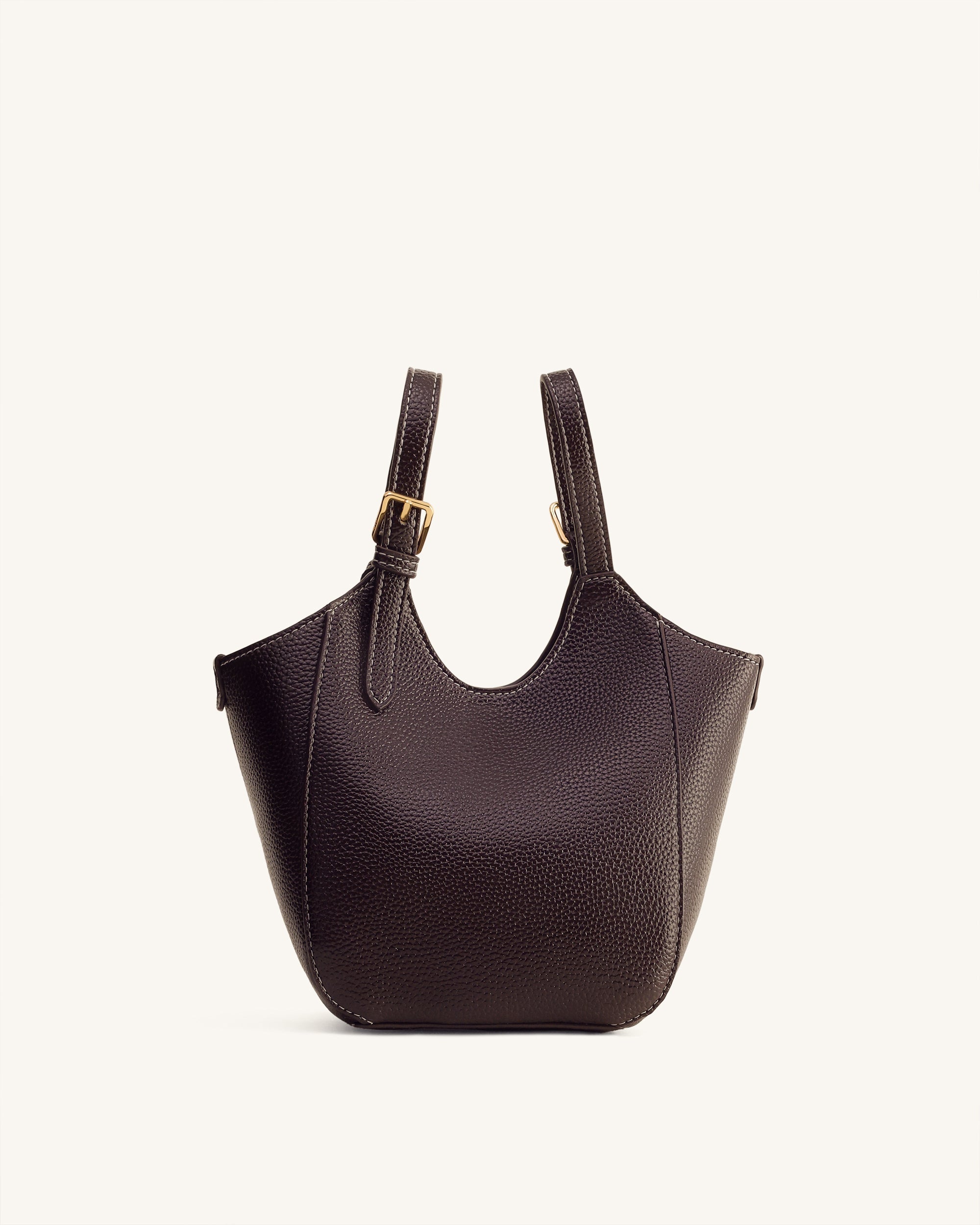 Jw Pei Ines Padlock Tote Bag Dark Brown
