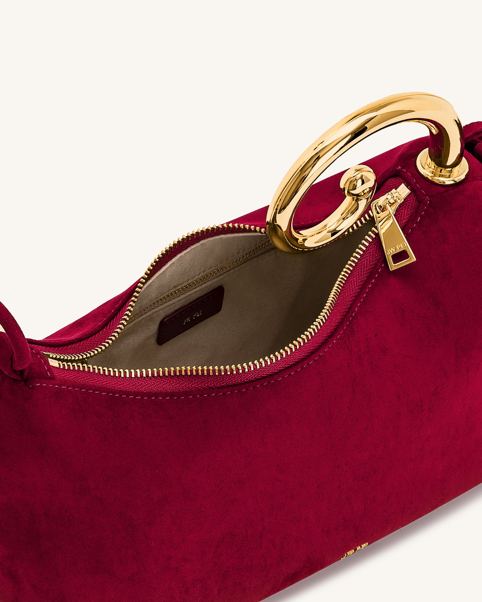 Jw Pei Nell Fringe Hardware Top Handle Bag Burgundy