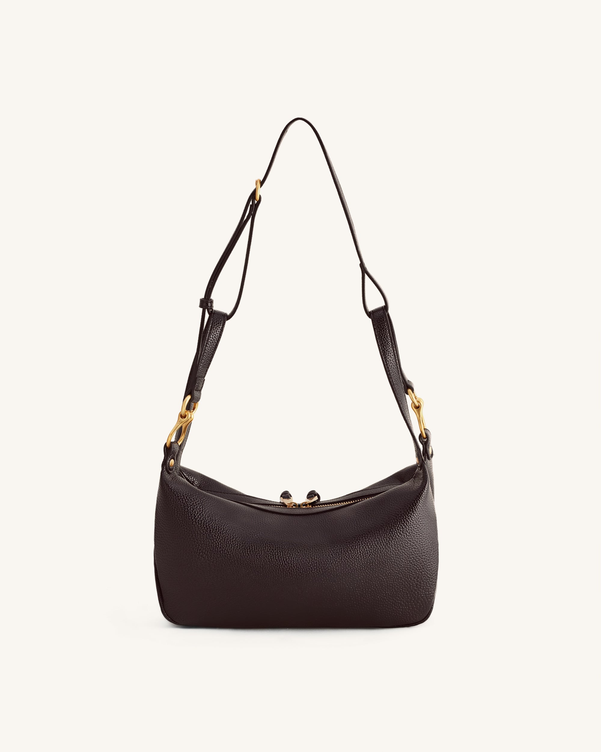 Jw Pei Selia Soft Grain Crossbody Bag Dark Brown