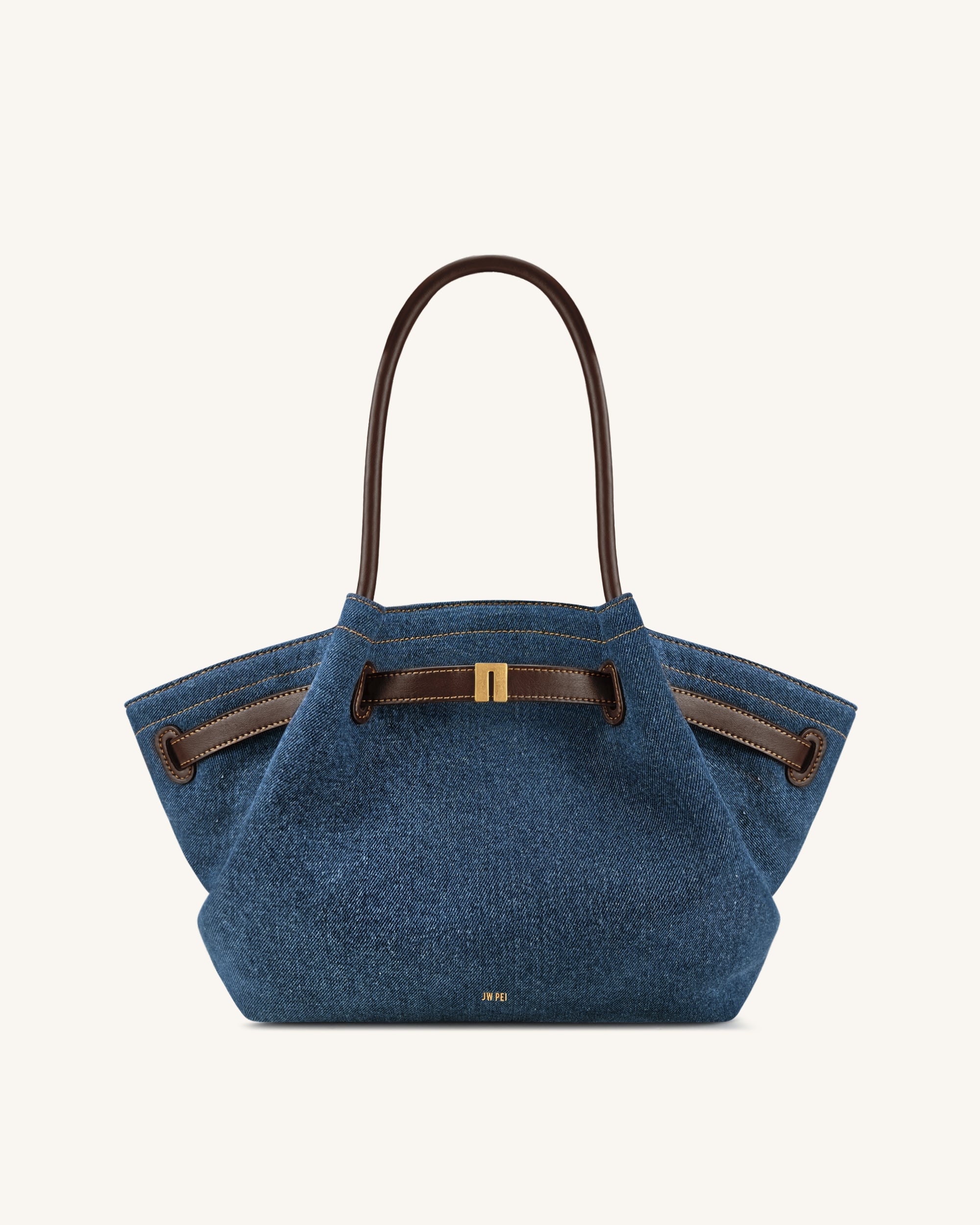 Jw Pei Hana Medium Denim Tote Bag Blue Denim