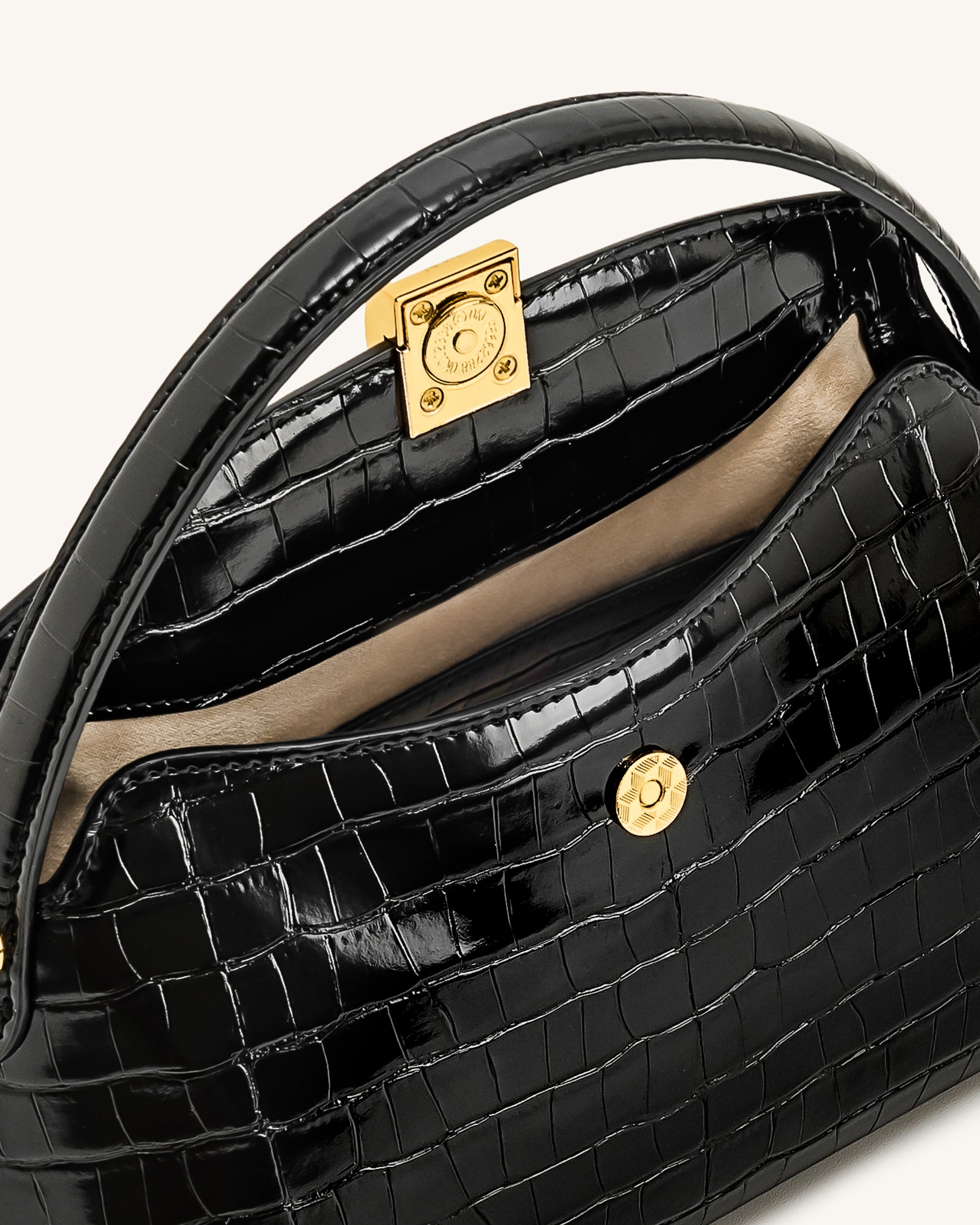 Jw Pei Talia Top Handle Bag Black Croc