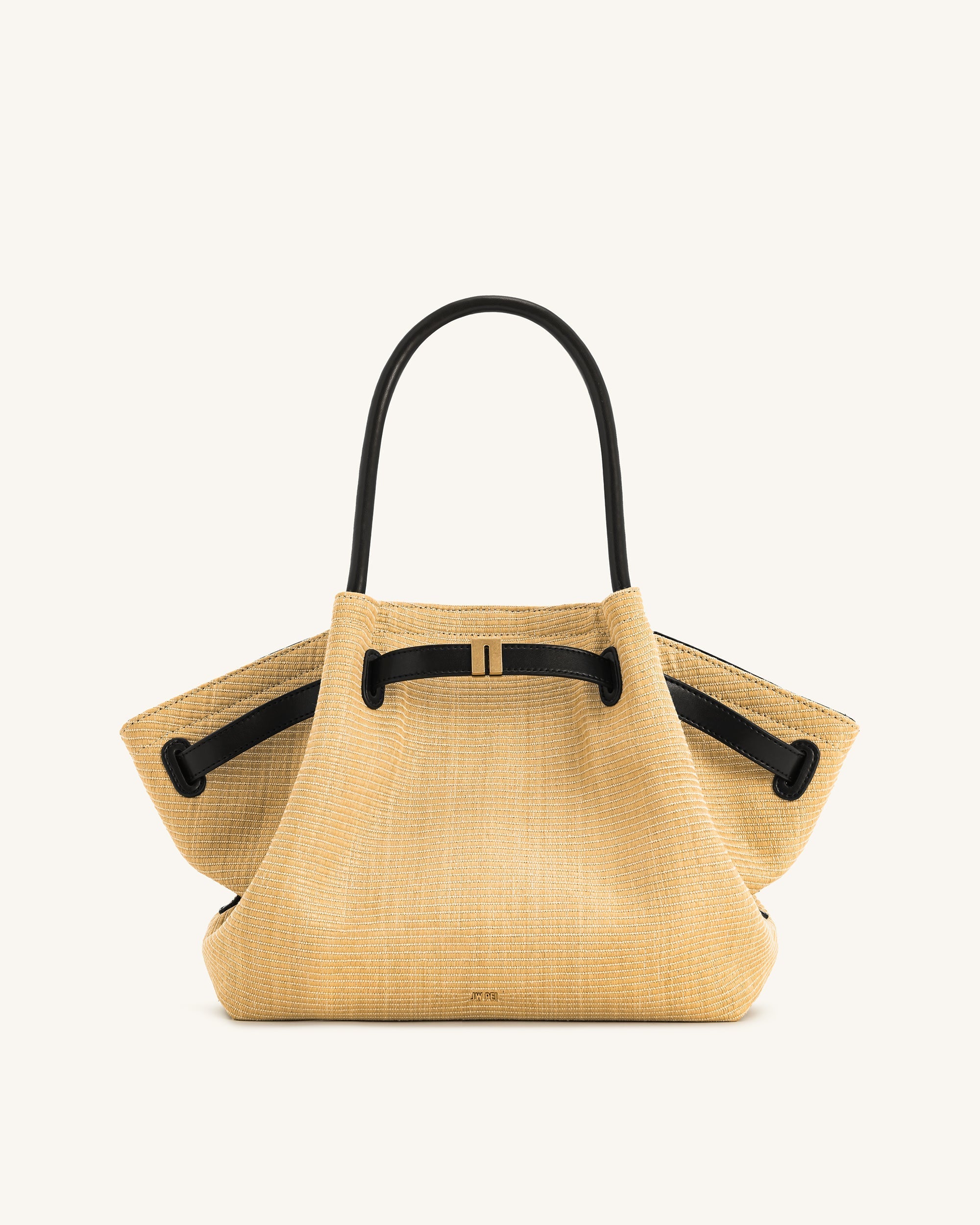 Jw Pei Hana Medium Faux Straw Tote Bag Brown Straw