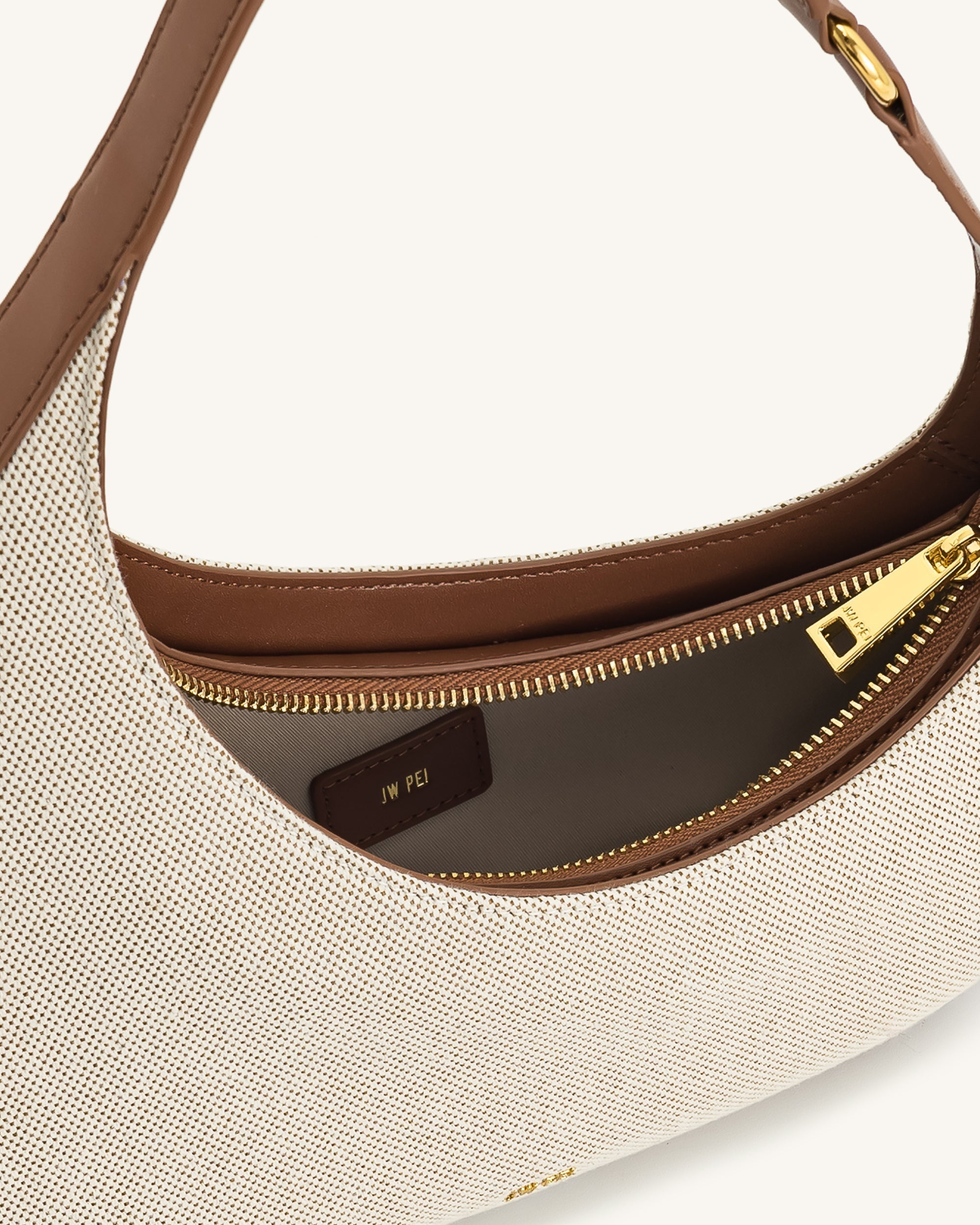 Jw Pei Harlee Shoulder Bag Brown Canvas