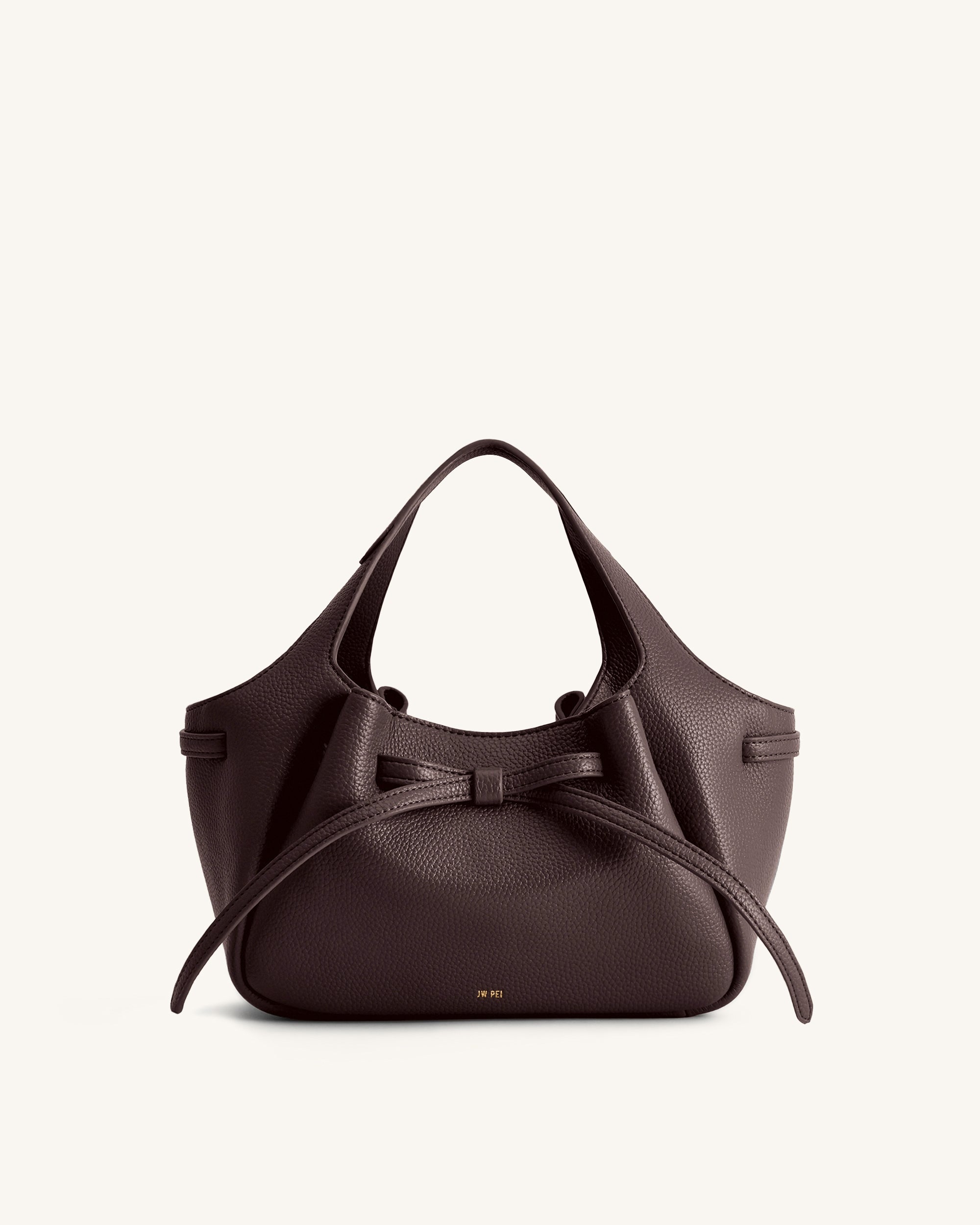 Jw Pei Mabel Soft Bow Tote Bag Dark Brown