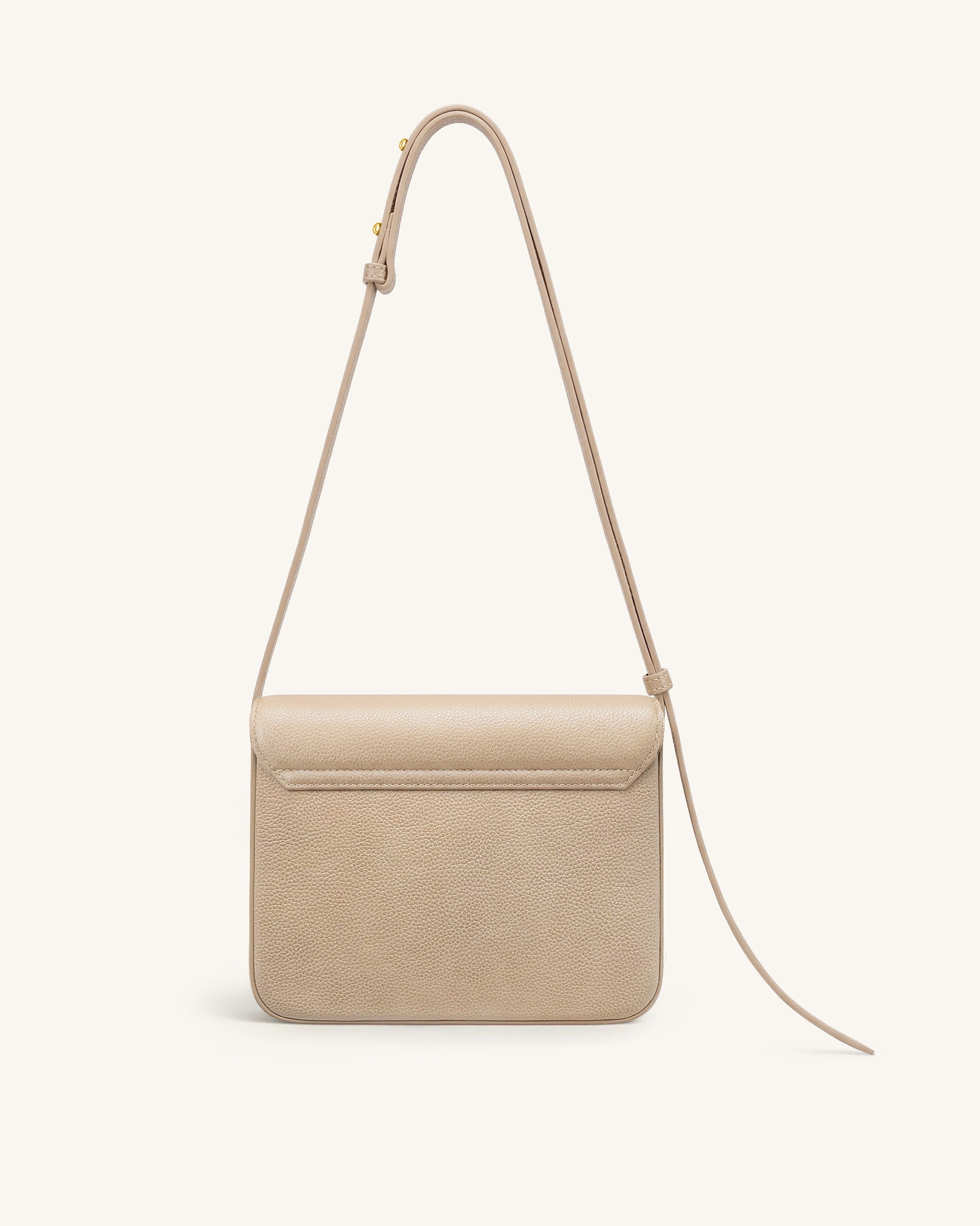 Jw Pei Evania Lock Pebbled Shoulder Bag Khaki