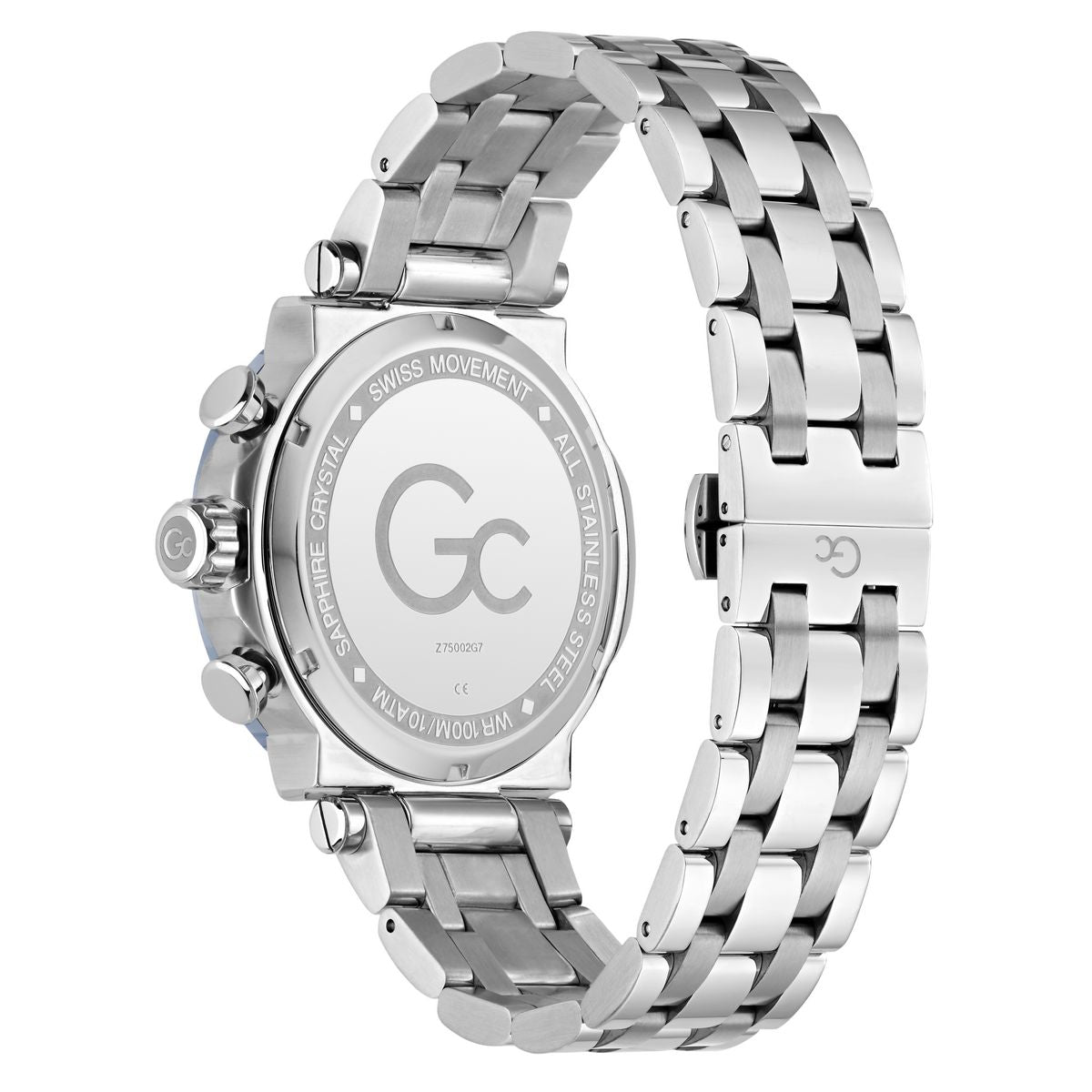 Gc Round 44mm Blue Dial Analog Men Watch - Z75002G7