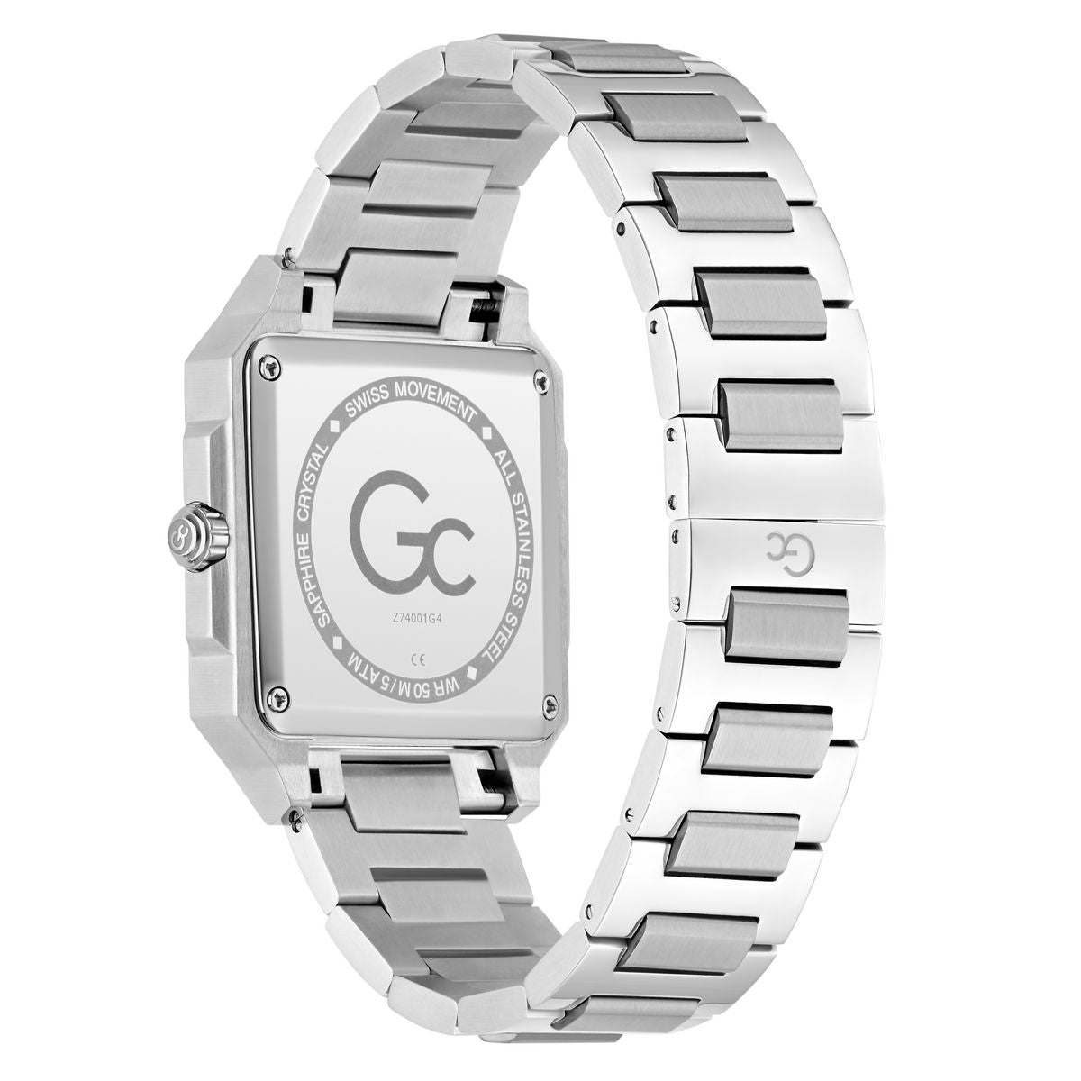 Gc Square 41mm Black Dial Analog Men Watch - Z74001G4