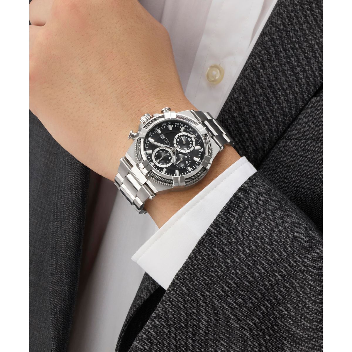 Gc Round 44mm Black Dial Analog Men Watch - Z76001G2