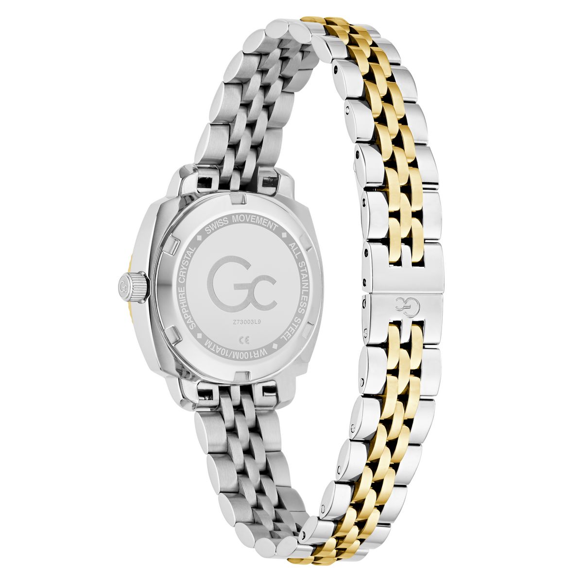 Gc Square 28mm Green Dial Analog Women Watch - Z73003L9