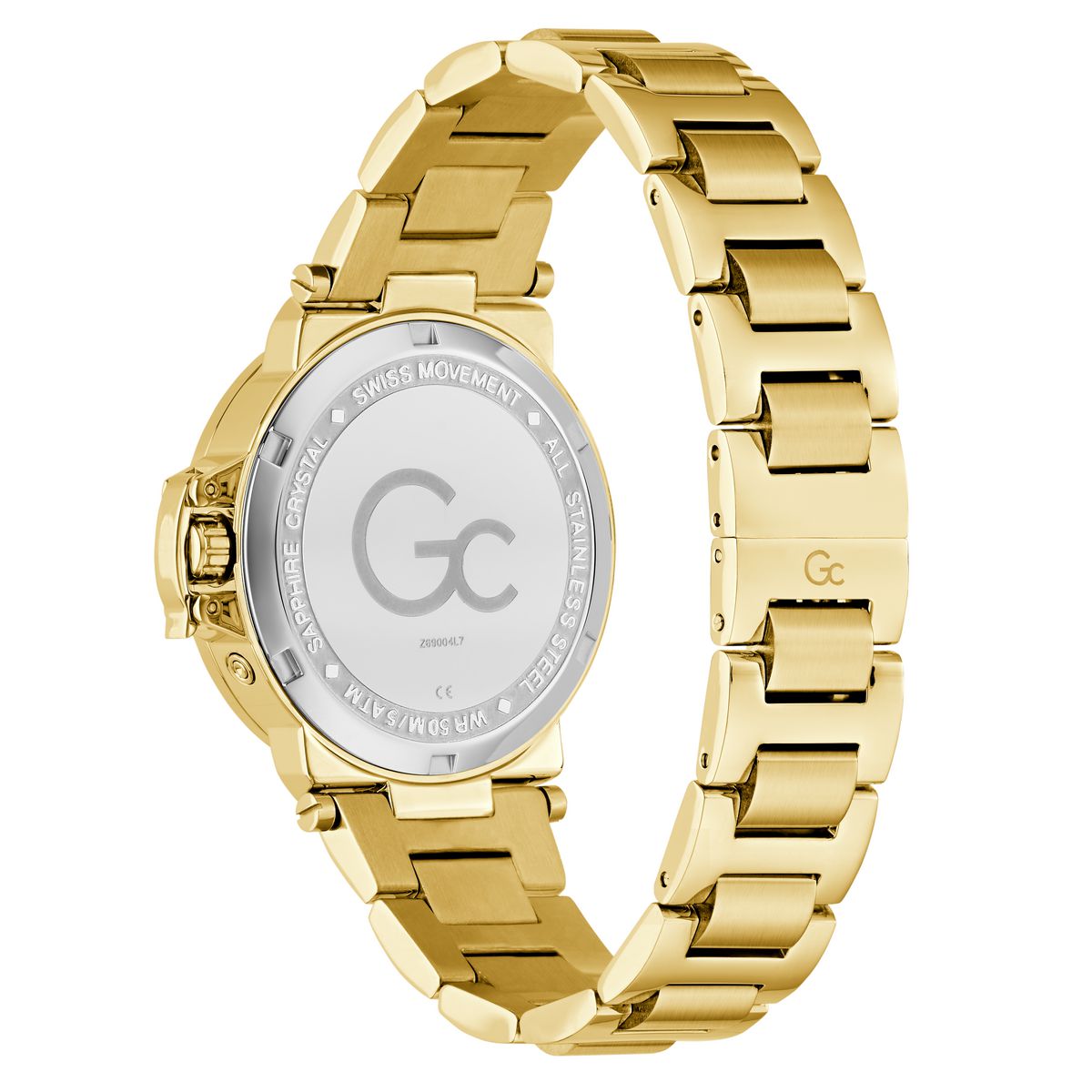 Gc Round 36mm Blue Dial Analog Women Watch - Z69004L7