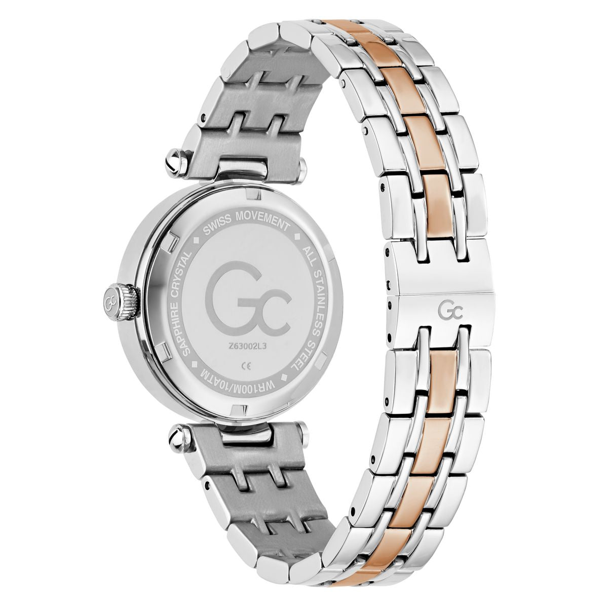 Gc Round 32mm White Dial Analog Women Watch - Z63002L3