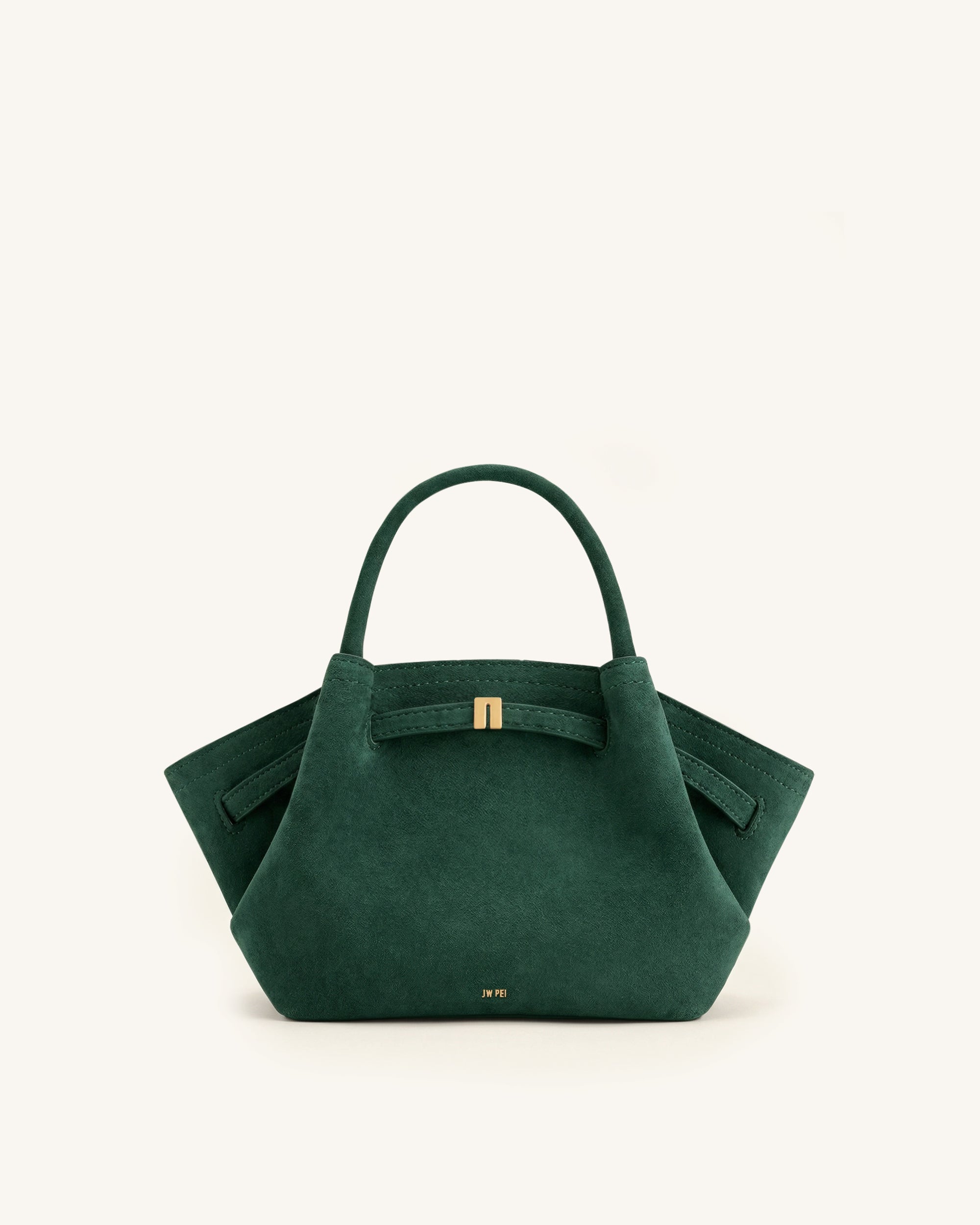 Jw Pei Hana Mini Faux Suede Tote Bag Forest Green