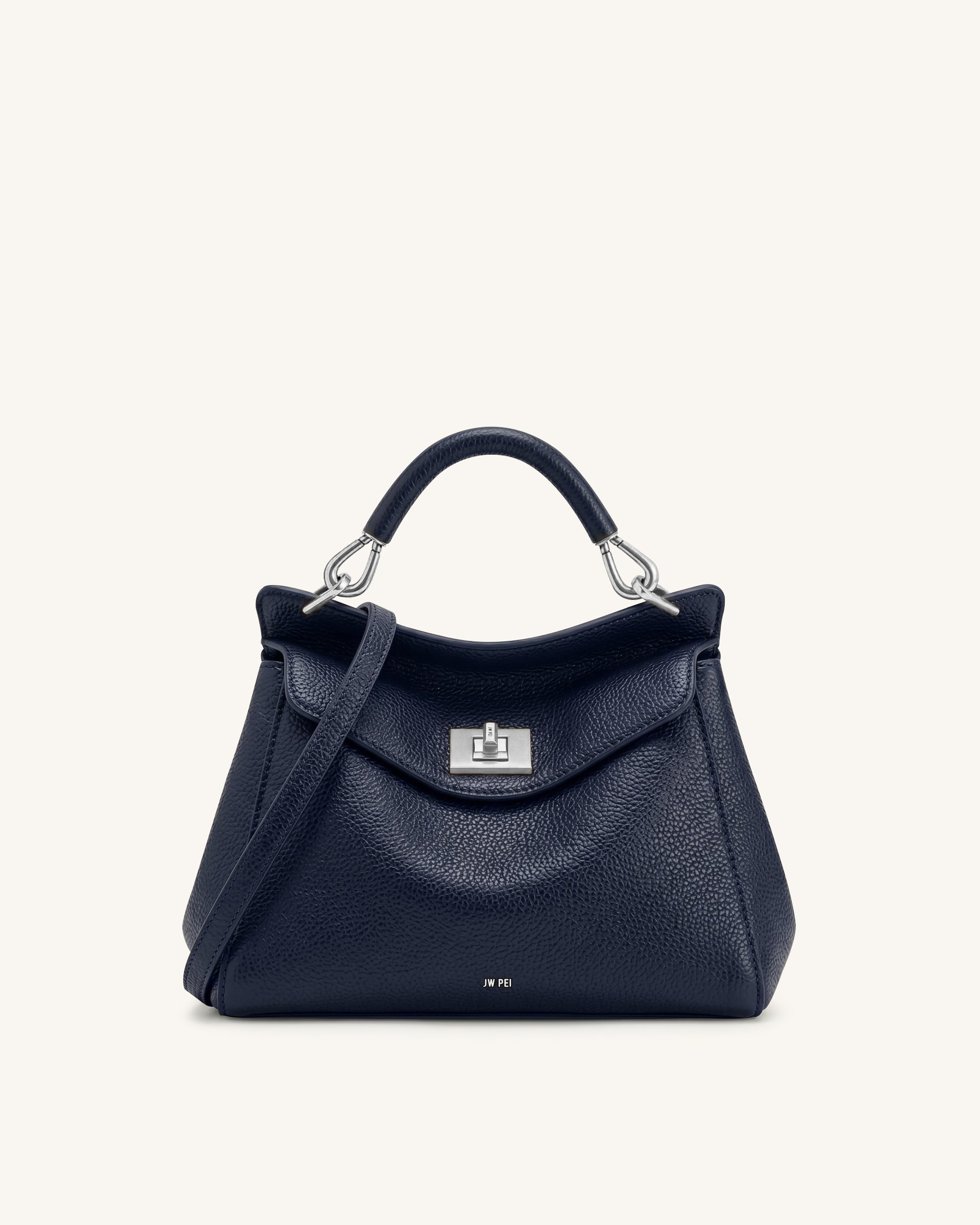 Jw Pei Lucia Classic Top Handle Bag Navy Blue