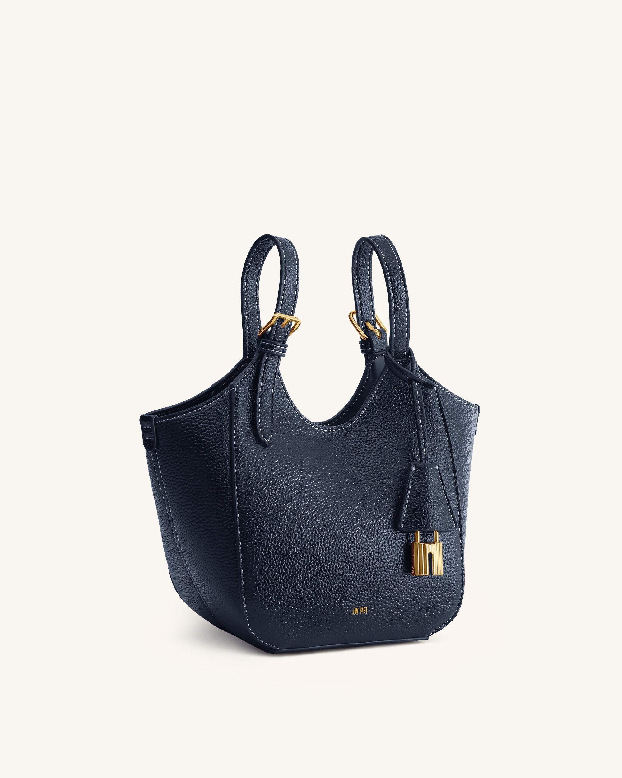 Jw Pei Ines Padlock Tote Bag Navy