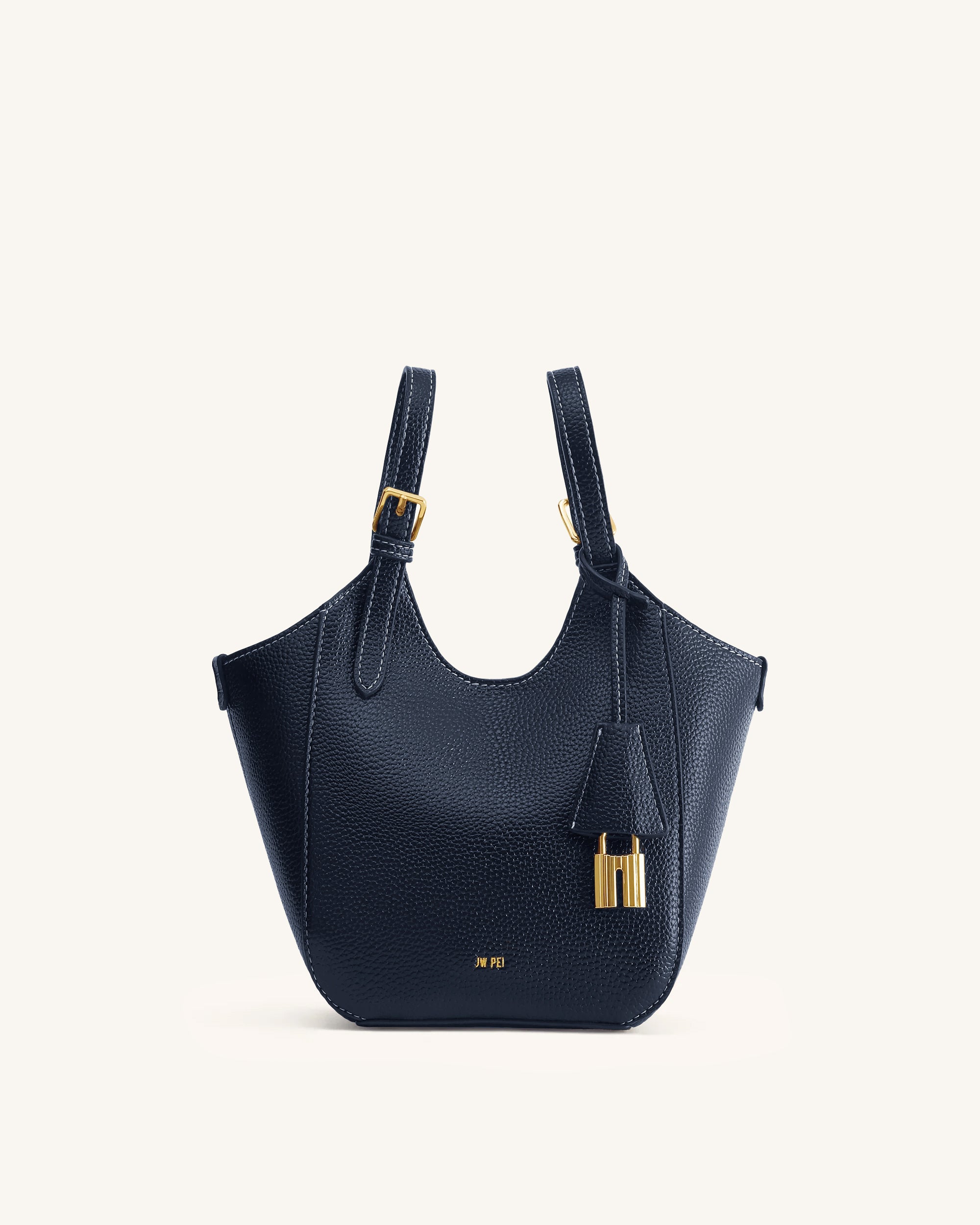 Jw Pei Ines Padlock Tote Bag Navy