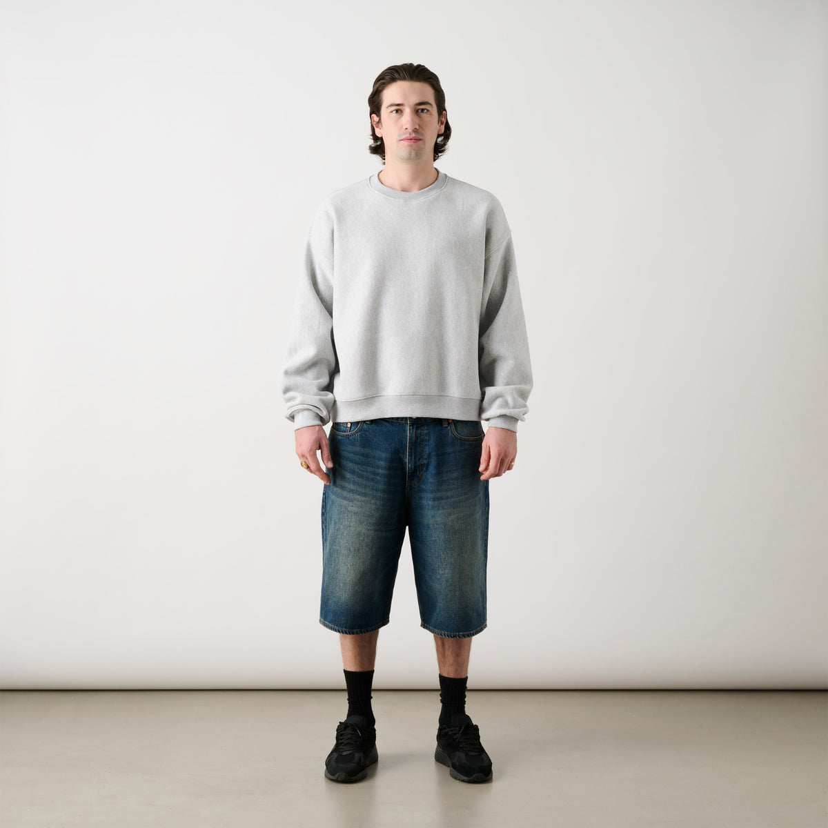 Palace Skateboards Baggy JEAN Short DARK Stone WASH
