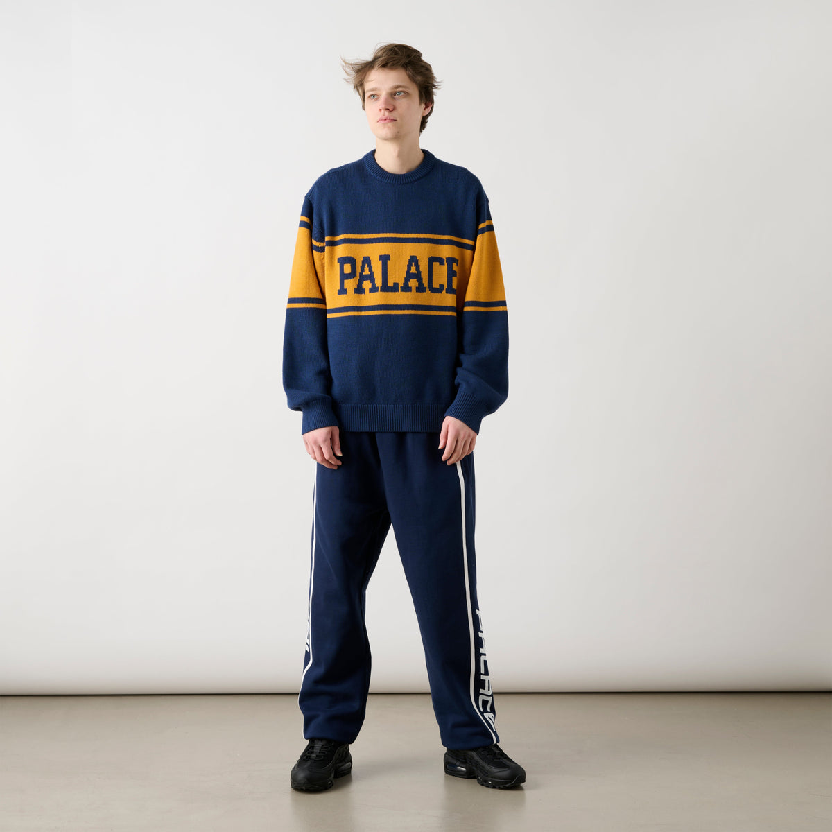 Palace Skateboards College Stripe KNIT NAVY