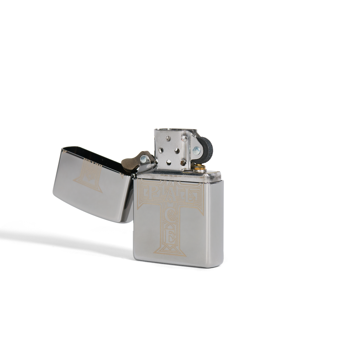 Palace Skateboards Cross Zippo Silver