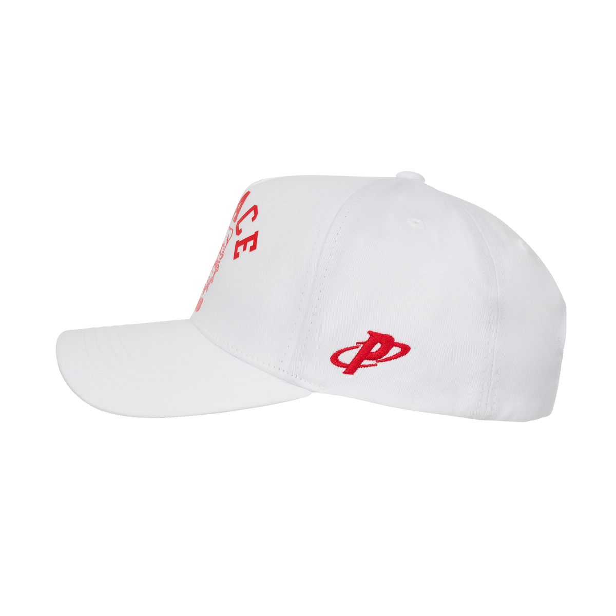 Palace Skateboards Bulldog P Frame 5-Panel Snapback White