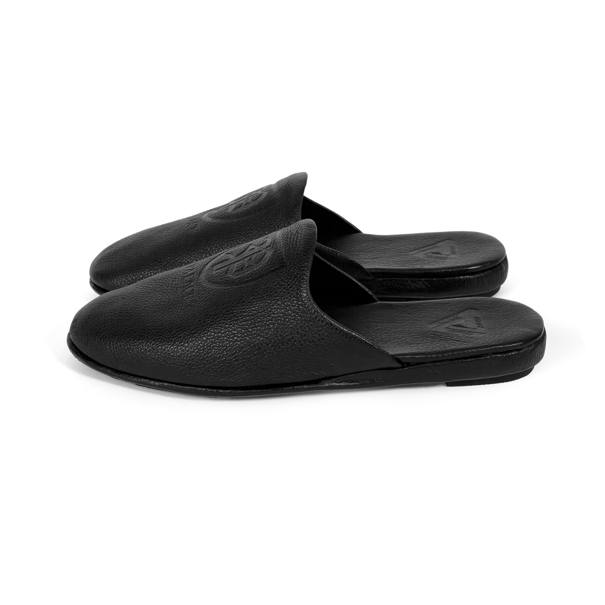 Palace Classic Leather Slipper Black