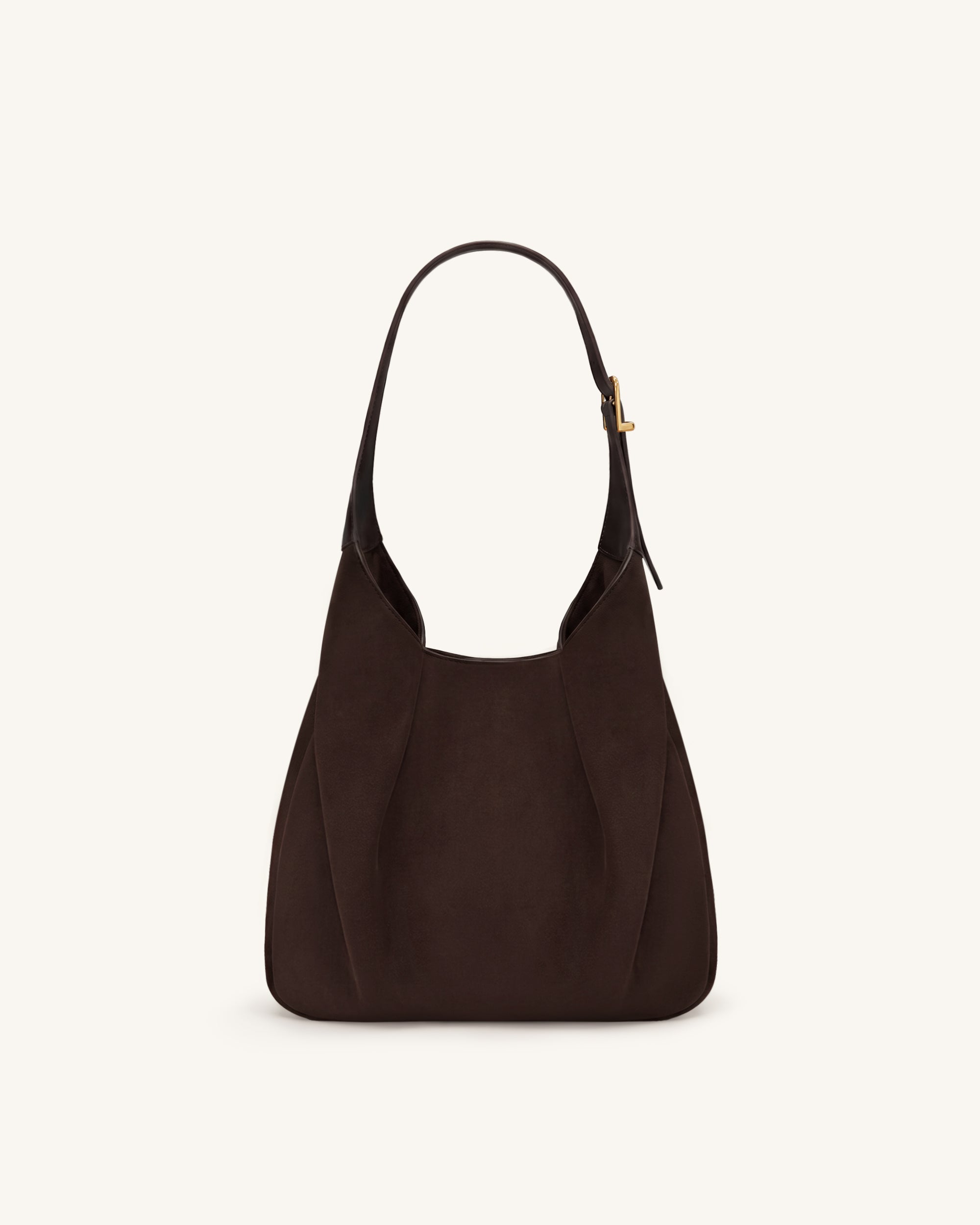 Jw Pei Alina Faux Suede Hobo Bag Chocolate Brown