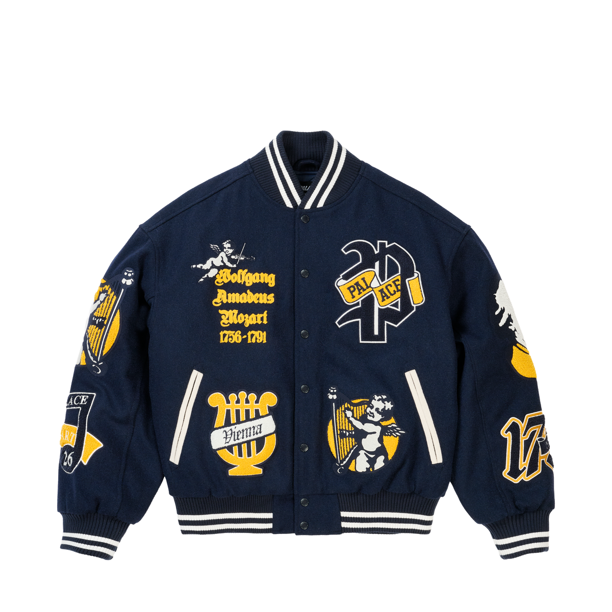 Palace Skateboards Wolfgang Varsity Jacket NAVY