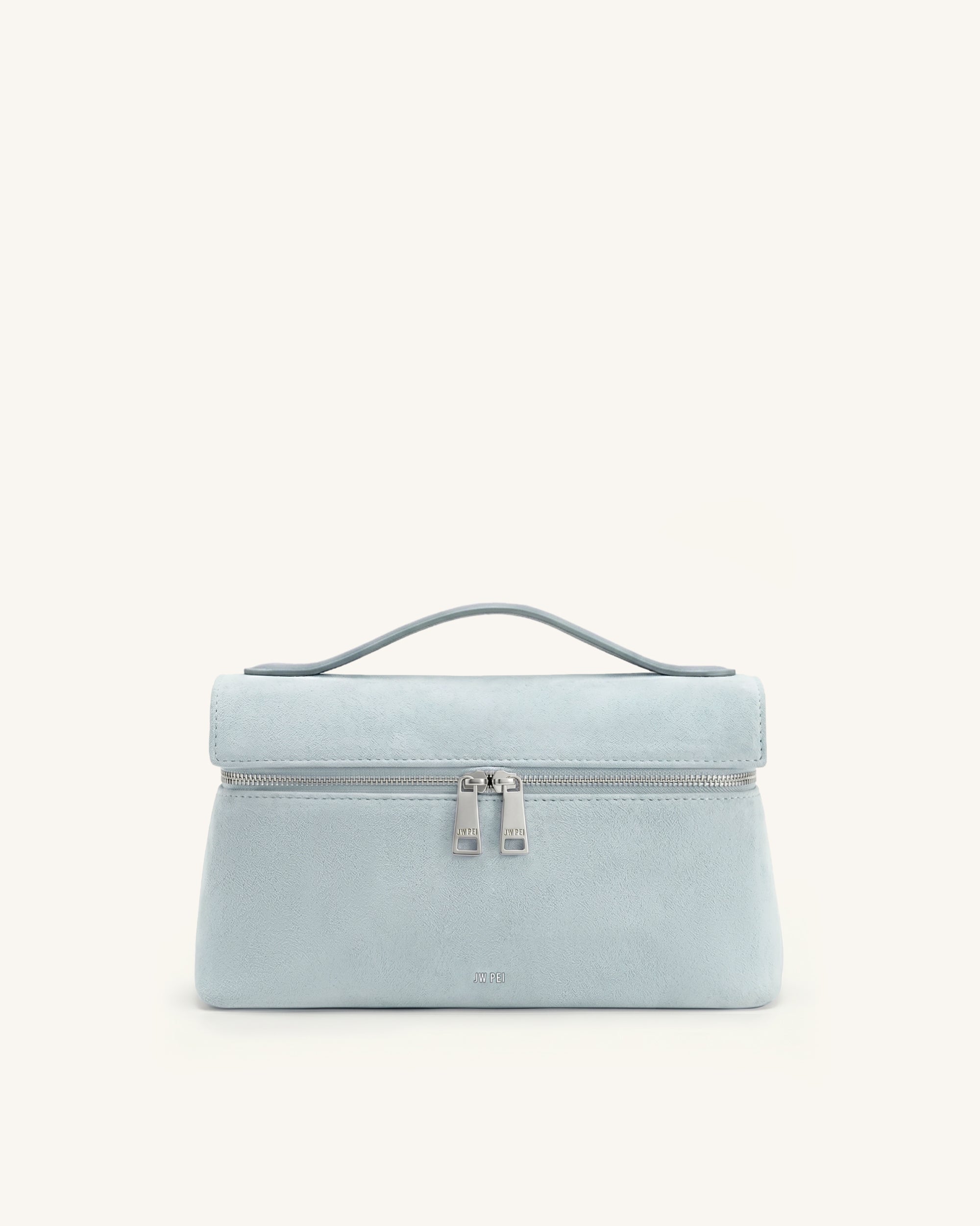 Jw Pei Thea Faux Suede Top Handle Bag Light Blue
