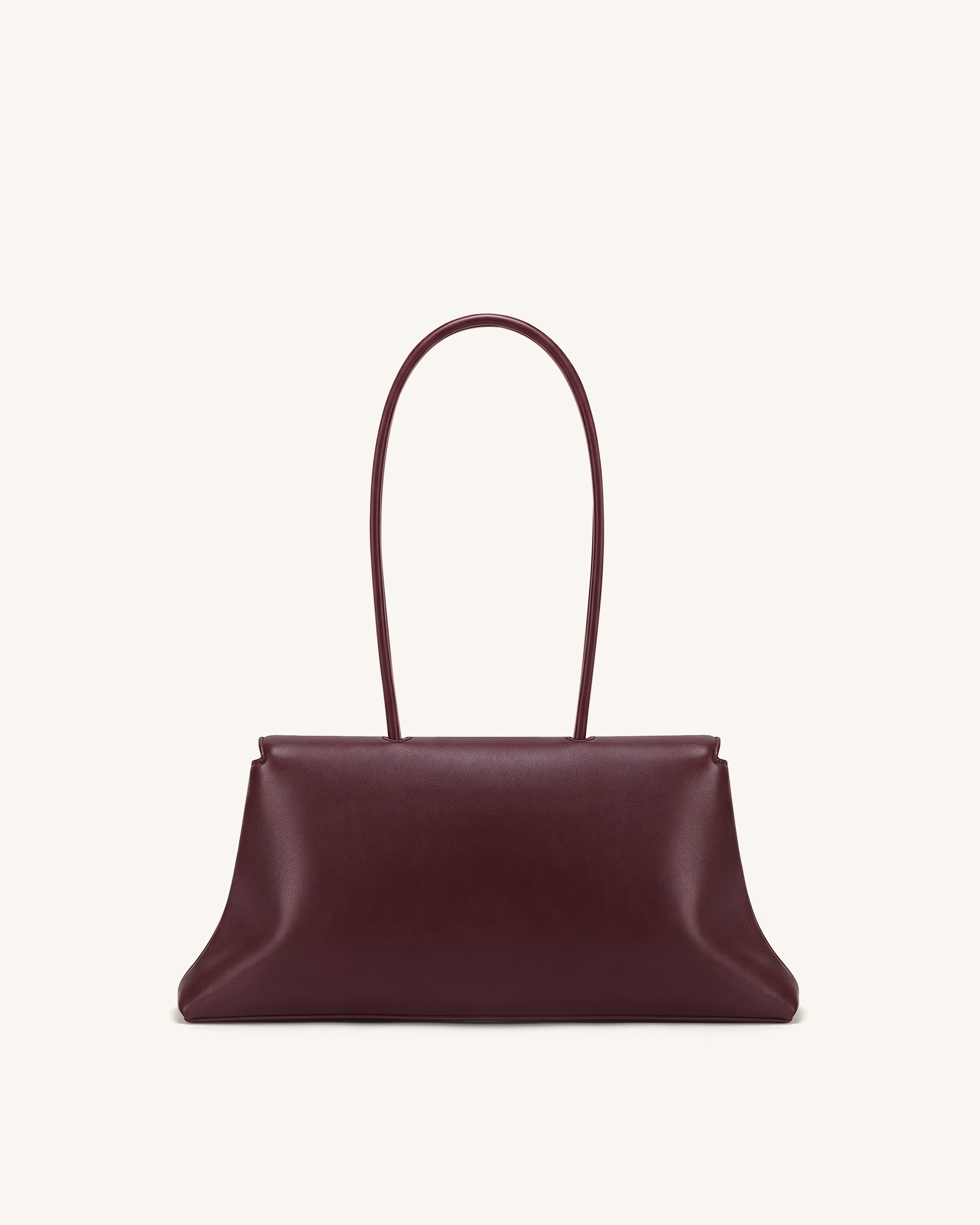 Jw Pei Selene Lock Flap Shoulder Bag Burgundy