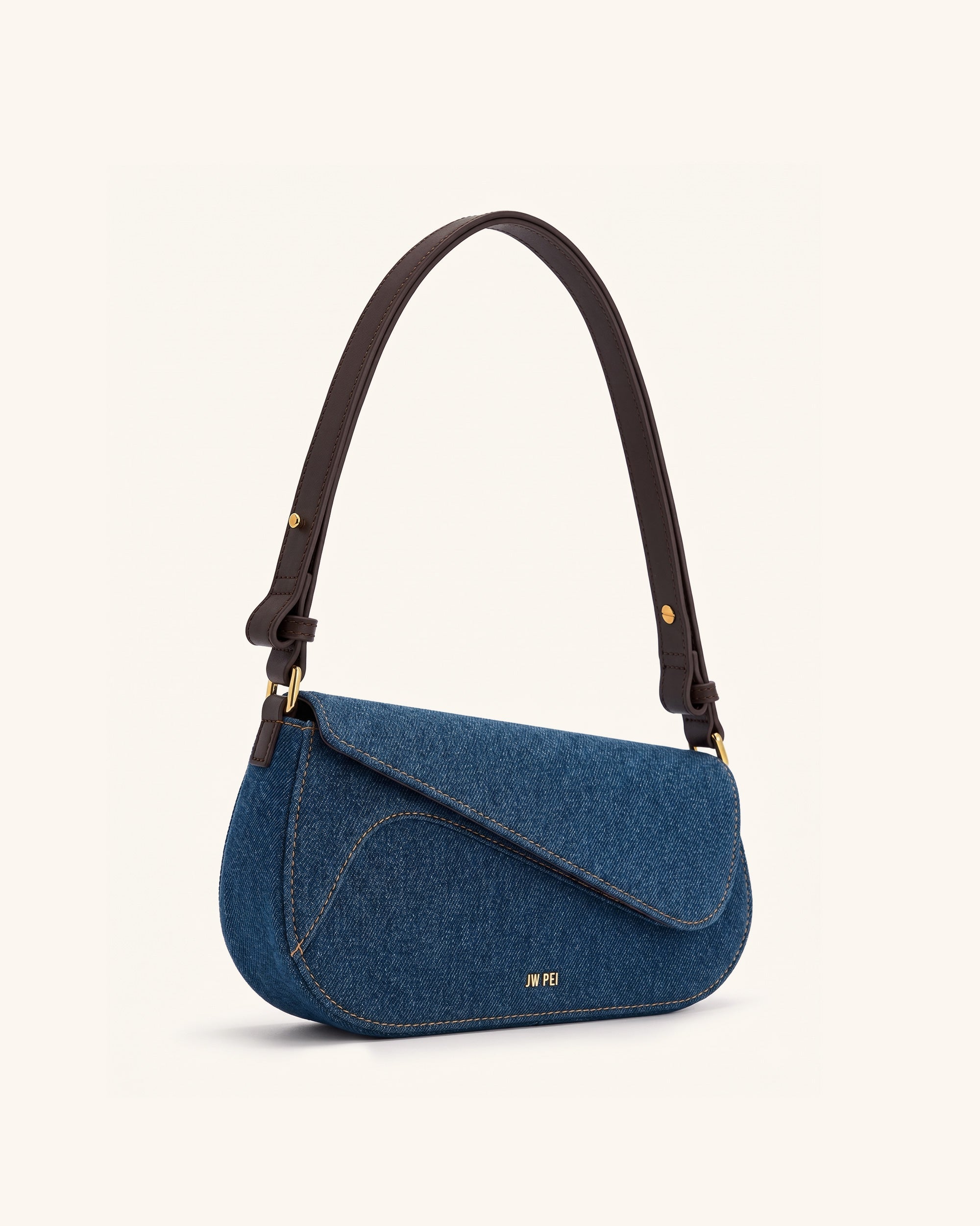 Jw Pei Addisyn Shoulder Bag Blue Denim