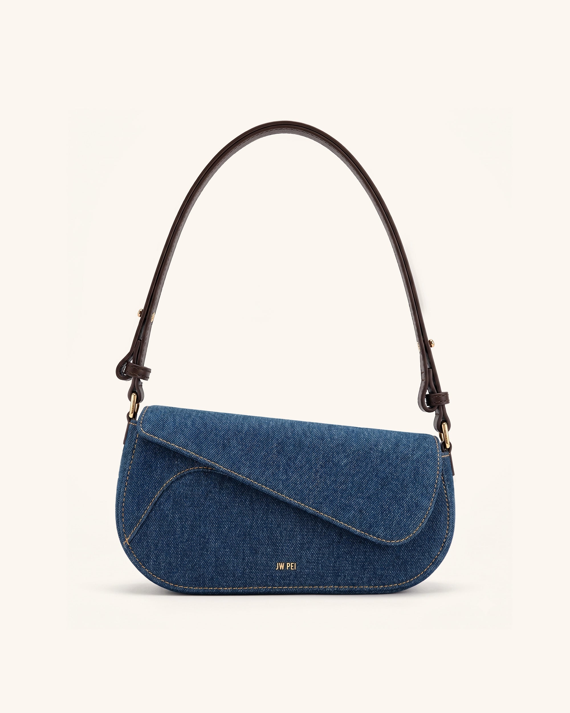 Jw Pei Addisyn Shoulder Bag Blue Denim