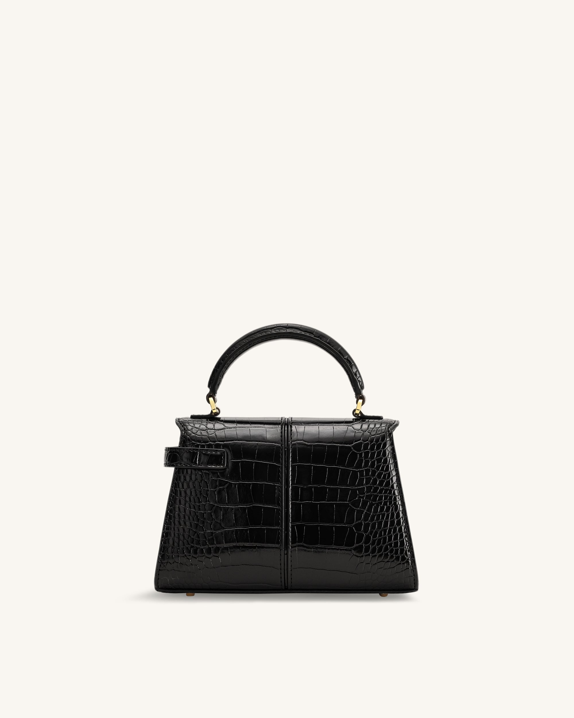 Jw Pei Elise Top Handle Bag Black Croc