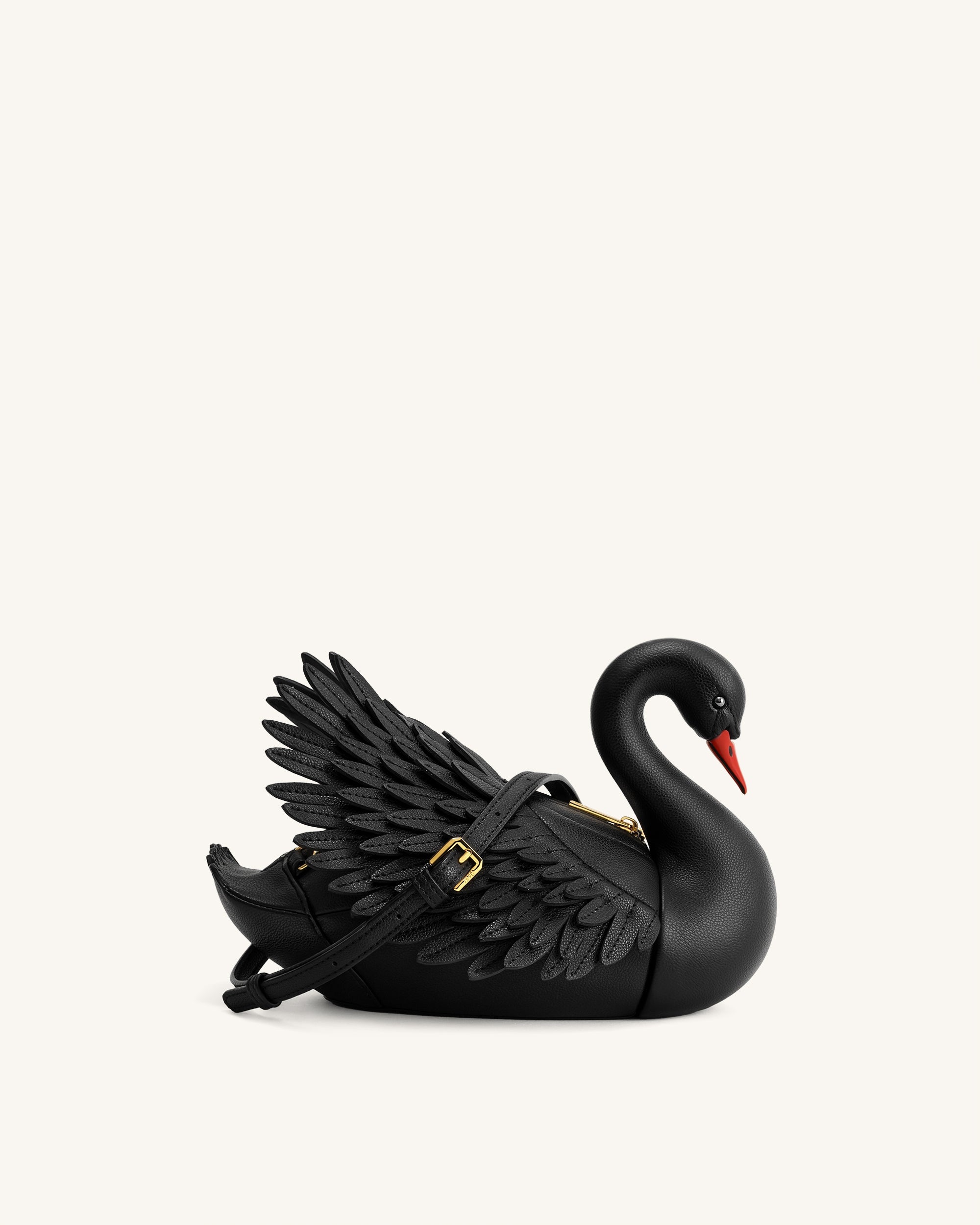 Jw Pei Alani Swan Shaped Crossbody Bag Black