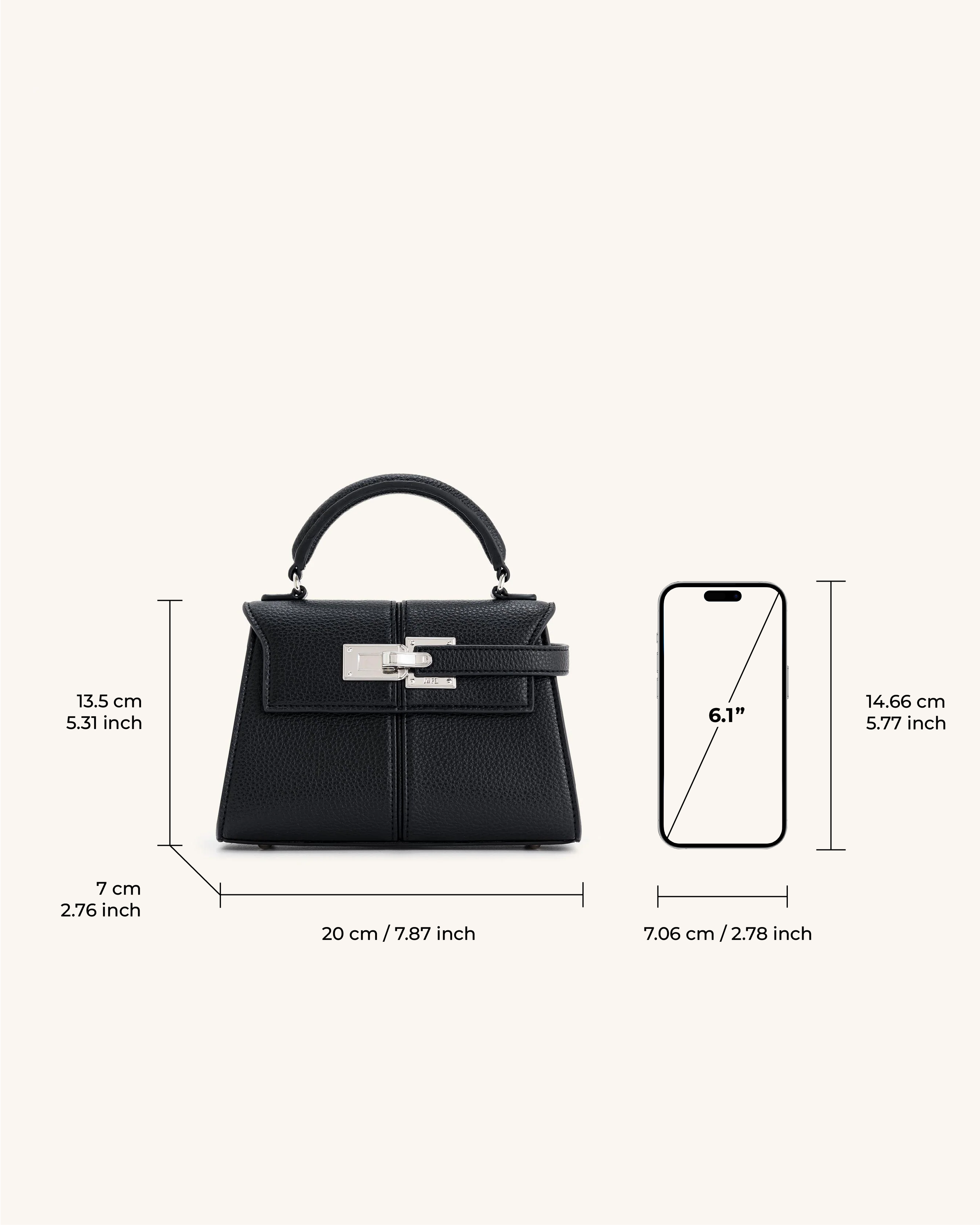 Jw Pei Elise Top Handle Bag Black