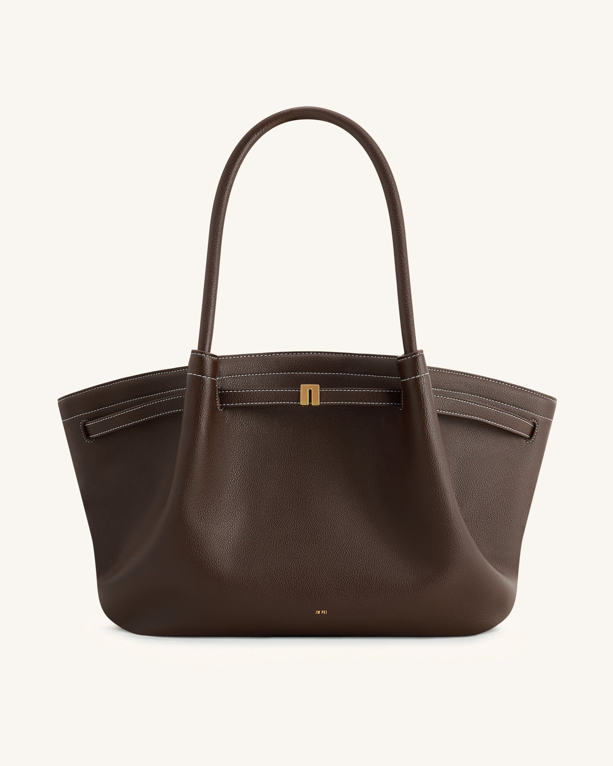 Jw Pei Hana Large Tote Bag Dark Brown