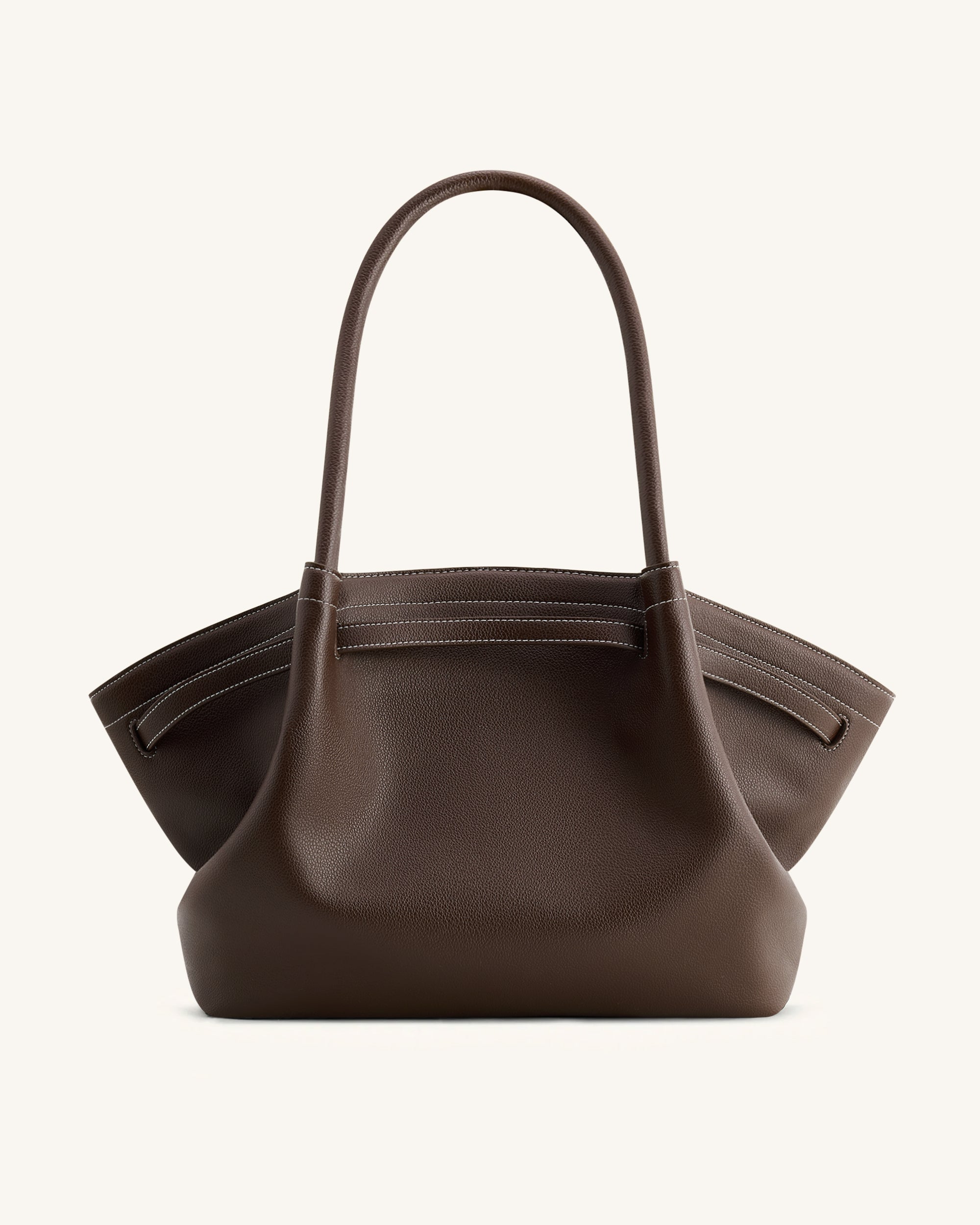 Jw Pei Hana Large Tote Bag Dark Brown