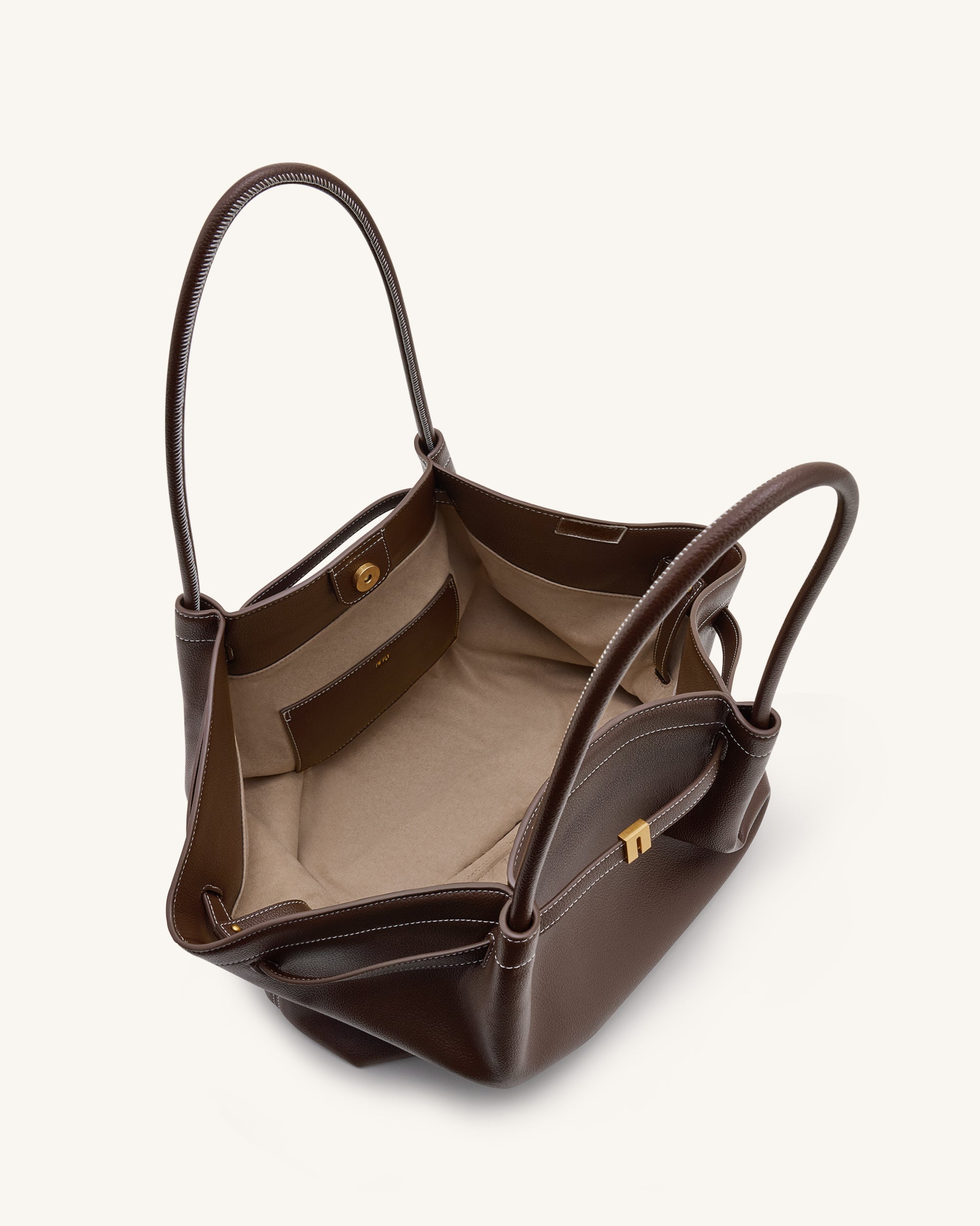 Jw Pei Hana Large Tote Bag Dark Brown