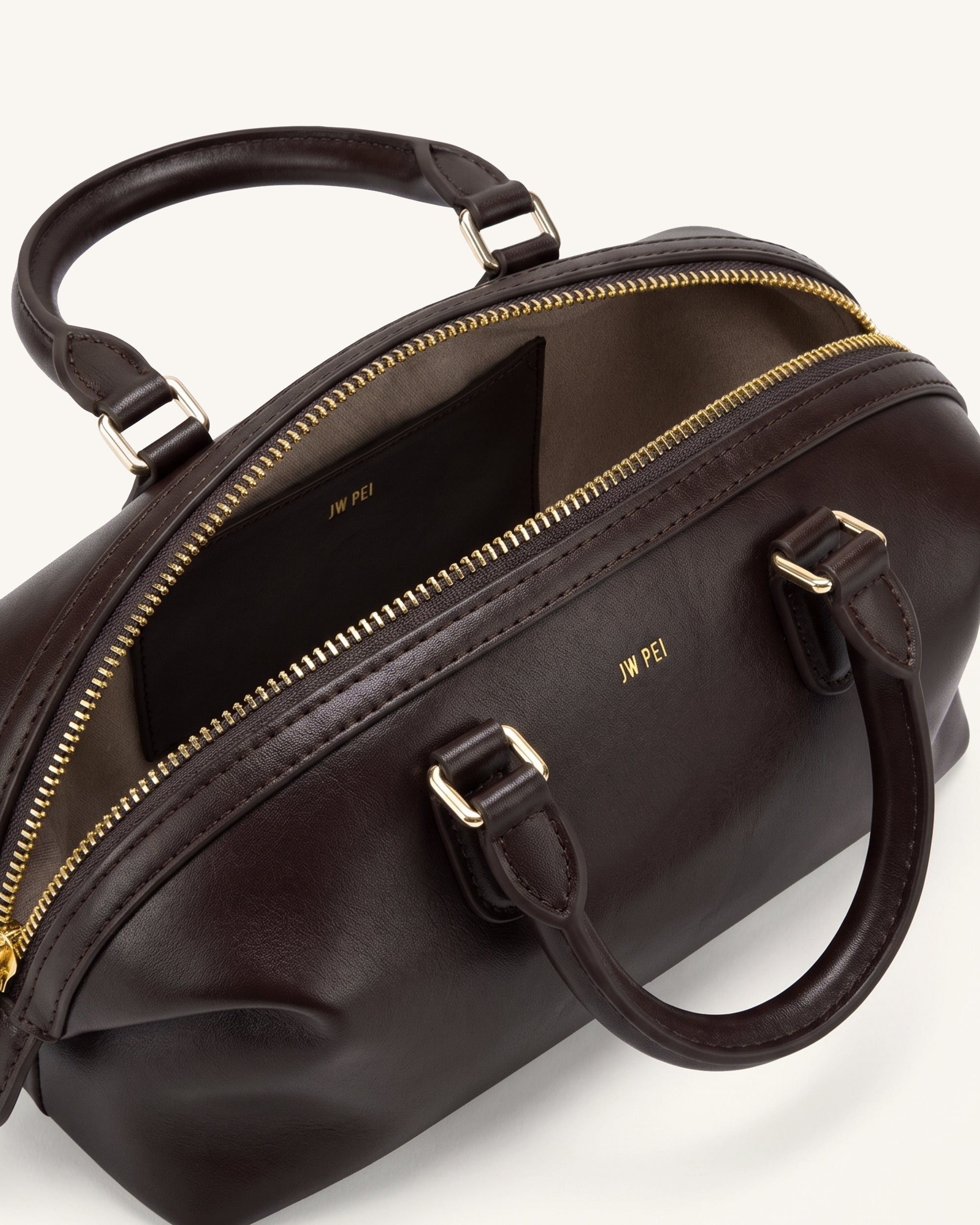 Jw Pei Arlo Top Handle Bag Dark Brown
