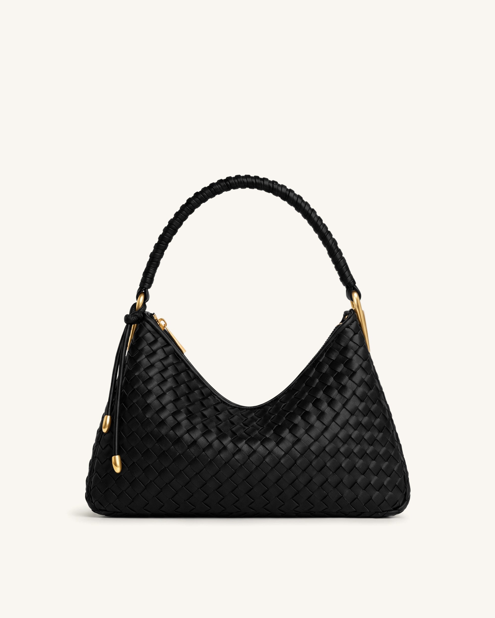 Jw Pei Lorena Woven Shoulder Bag Black