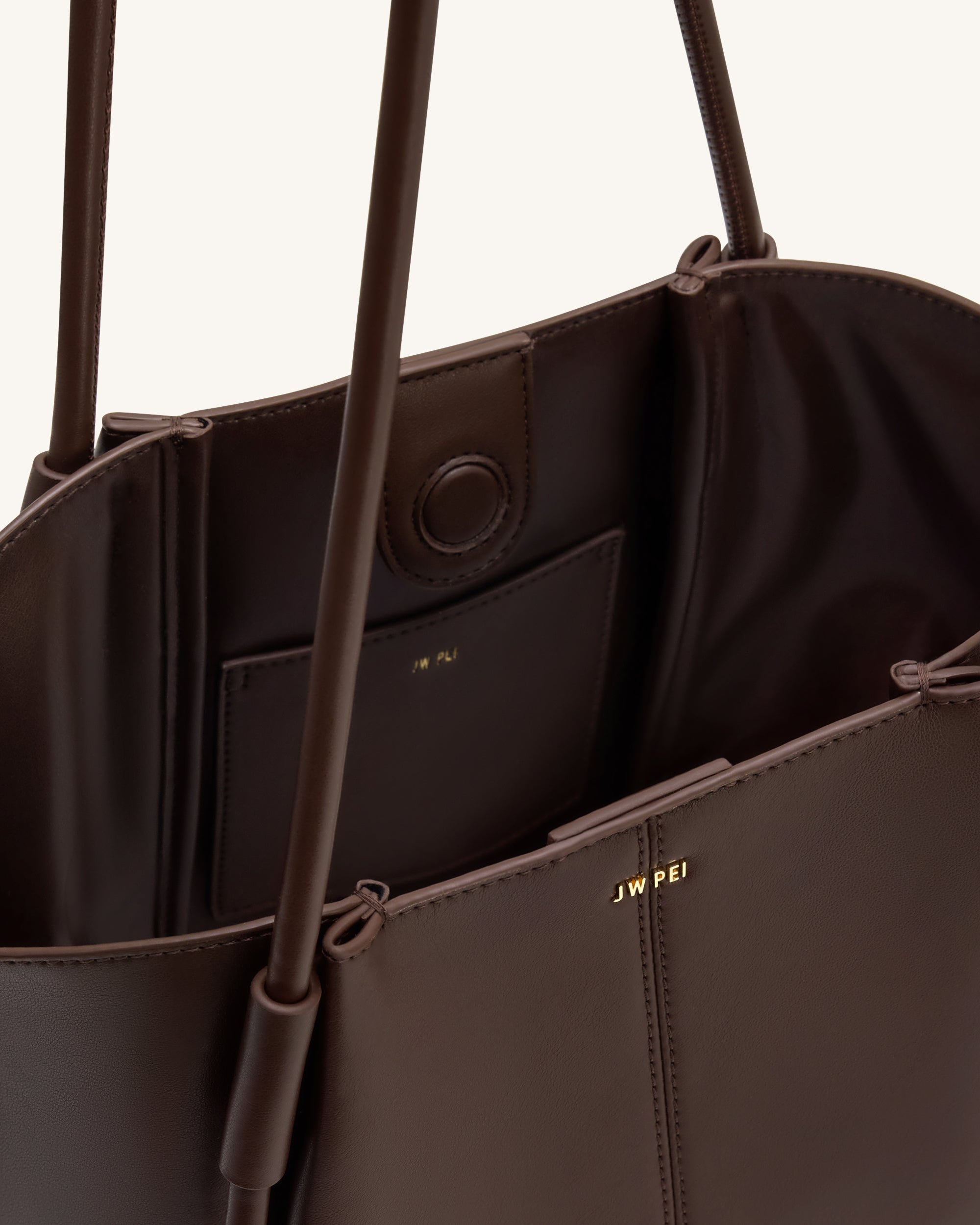 Jw Pei Nala Wide Tote Bag Deep Brown