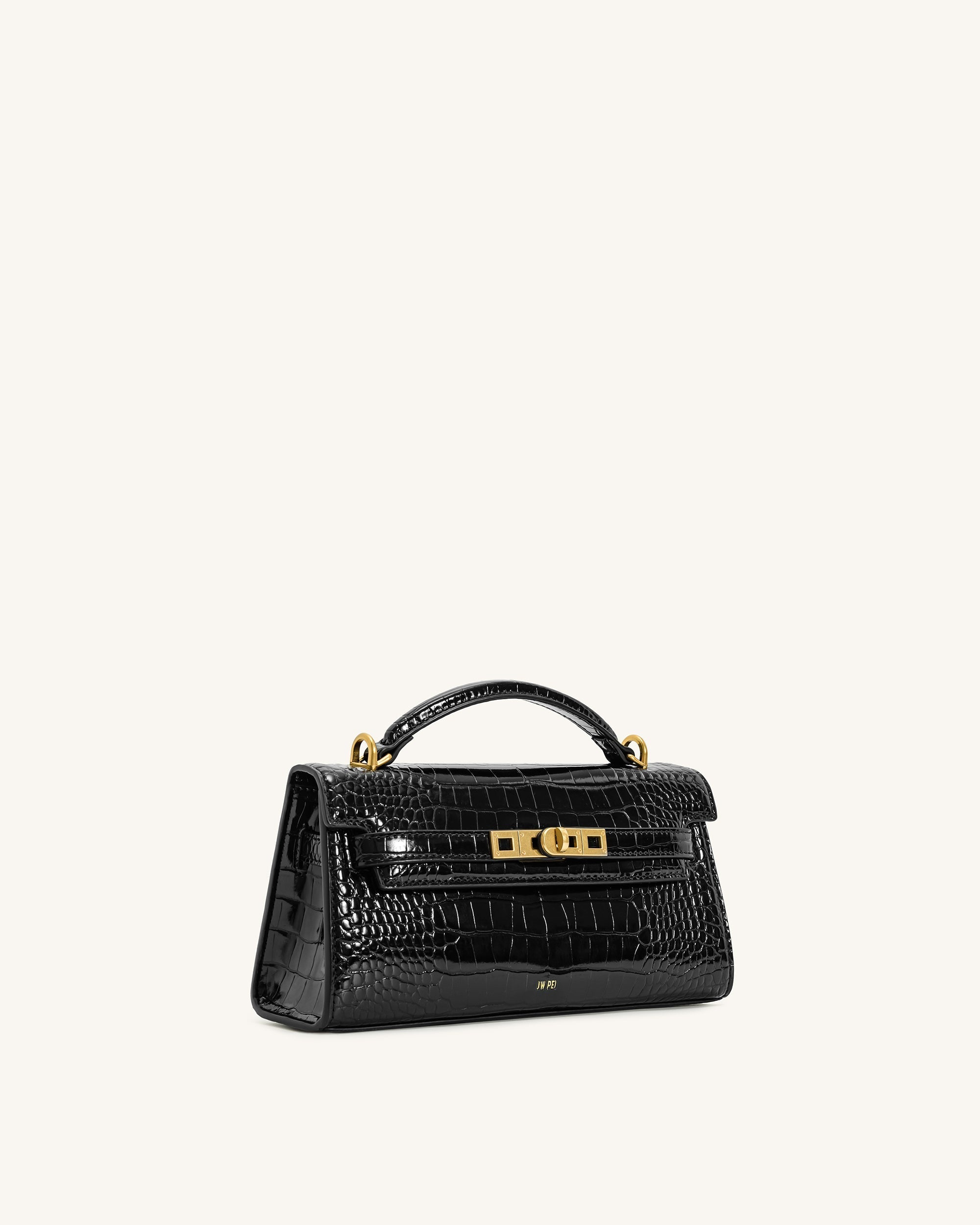 Jw Pei Noor Top Handle Bag Black Croc