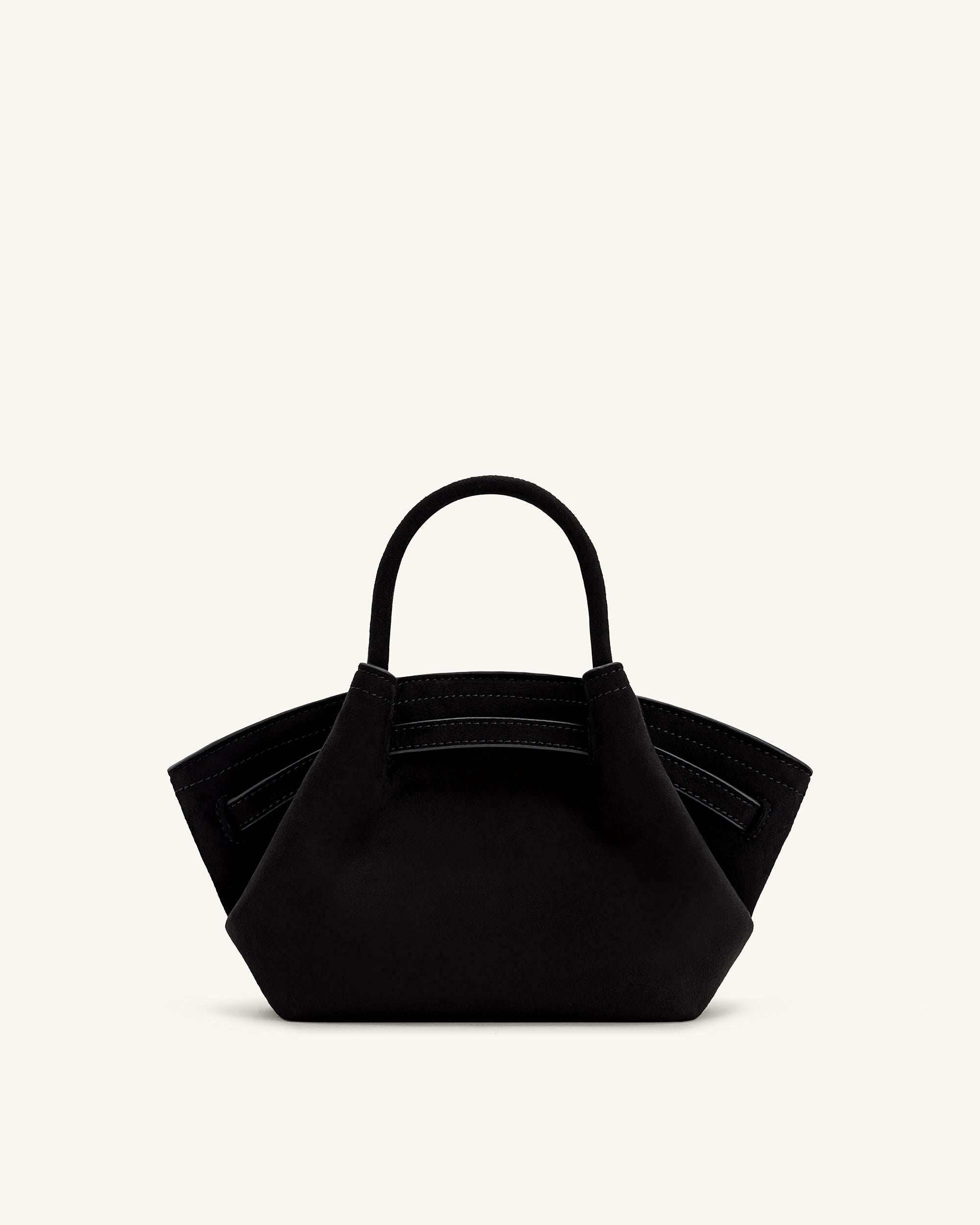 Jw Pei Hana Mini Faux Suede Tote Bag Black